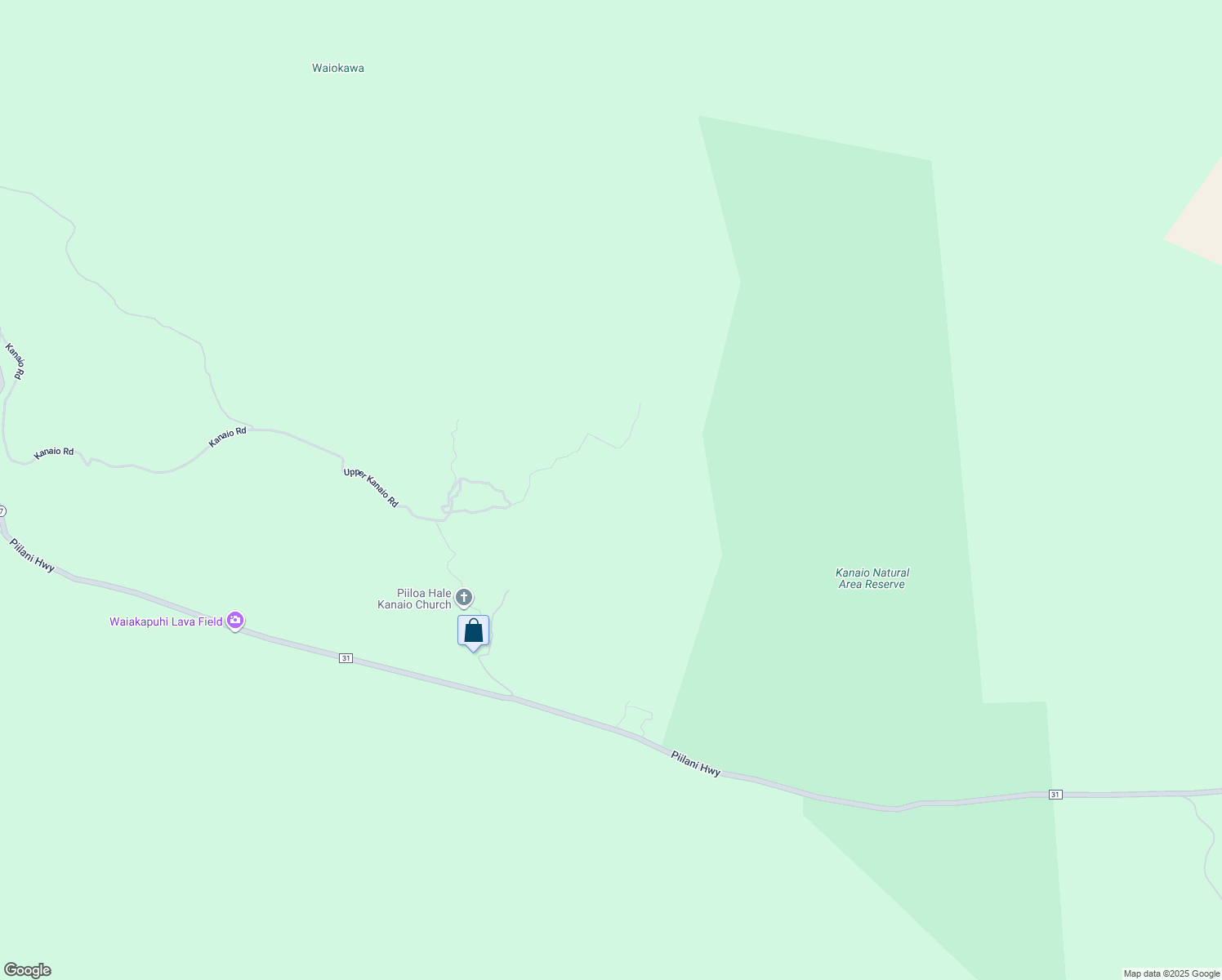 map of restaurants, bars, coffee shops, grocery stores, and more near 2227 Upper Kanaio Road in Kula
