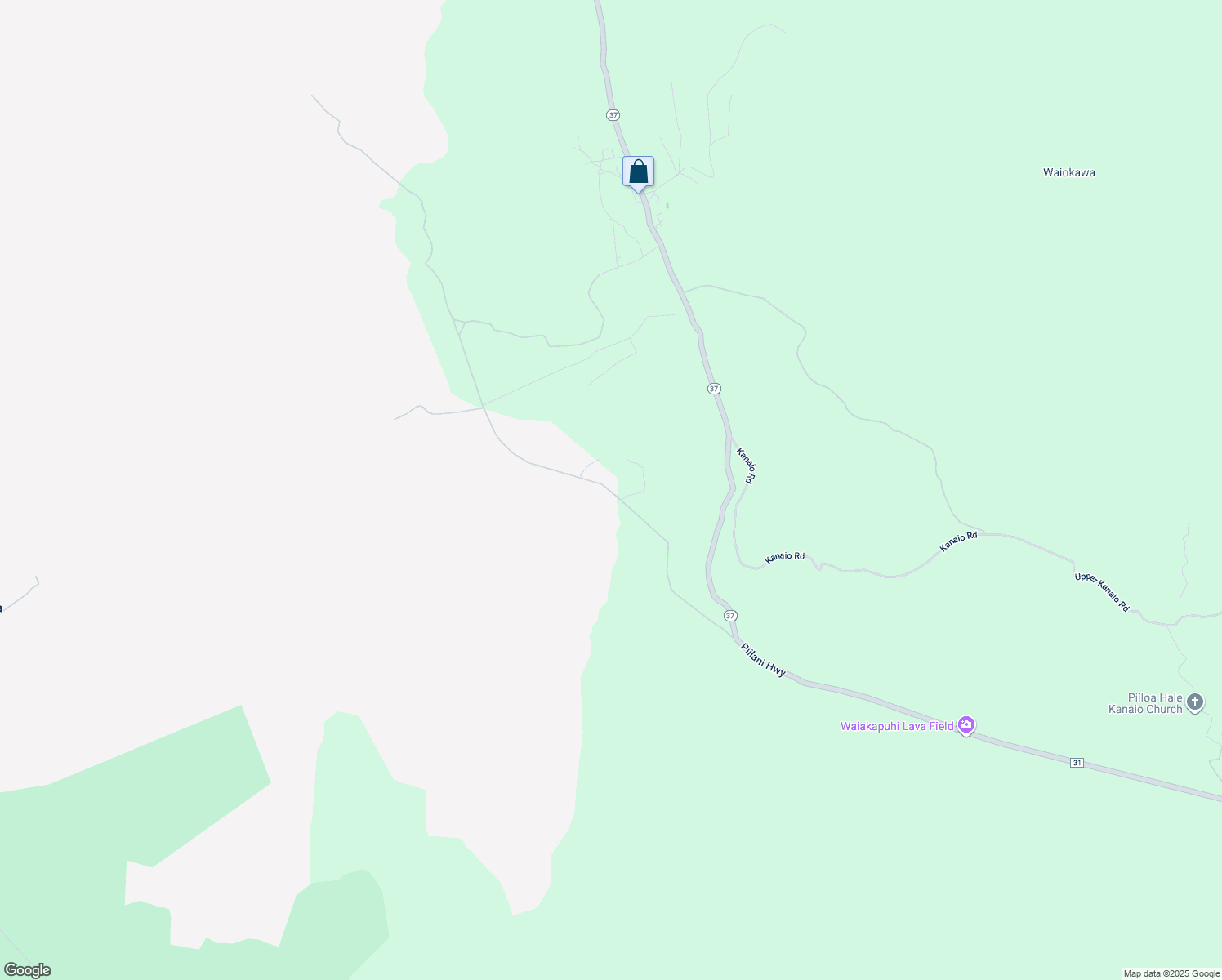 map of restaurants, bars, coffee shops, grocery stores, and more near 736 Kanaio-Kalama Park Road in Kula