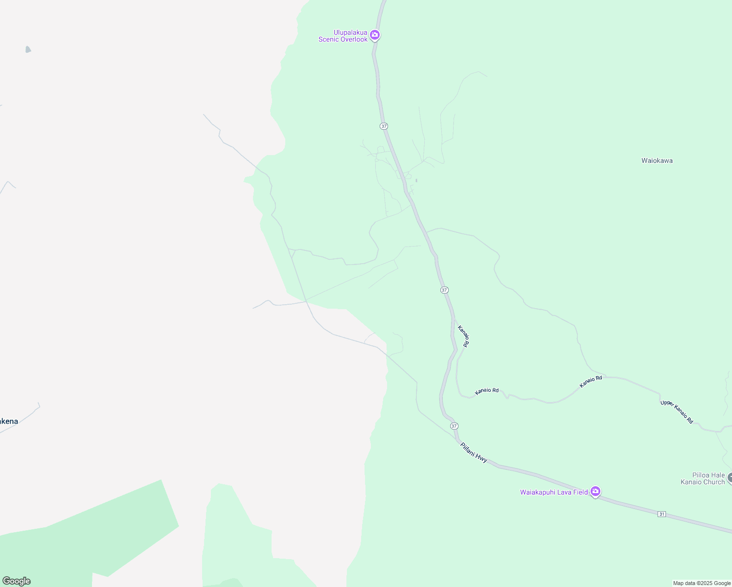 map of restaurants, bars, coffee shops, grocery stores, and more near 515 Kini Drive in Kula