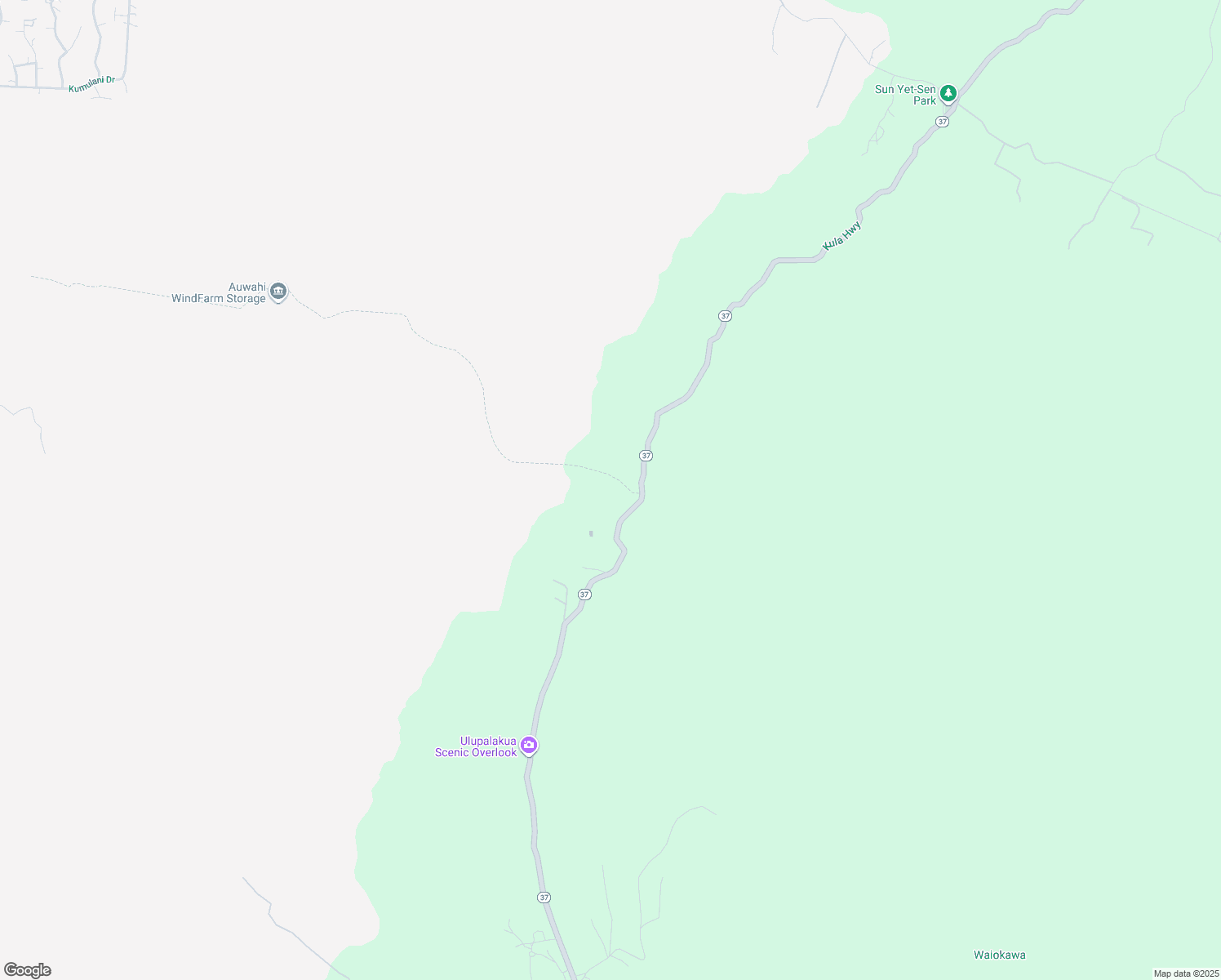 map of restaurants, bars, coffee shops, grocery stores, and more near 12-914 Kula Highway in Kula