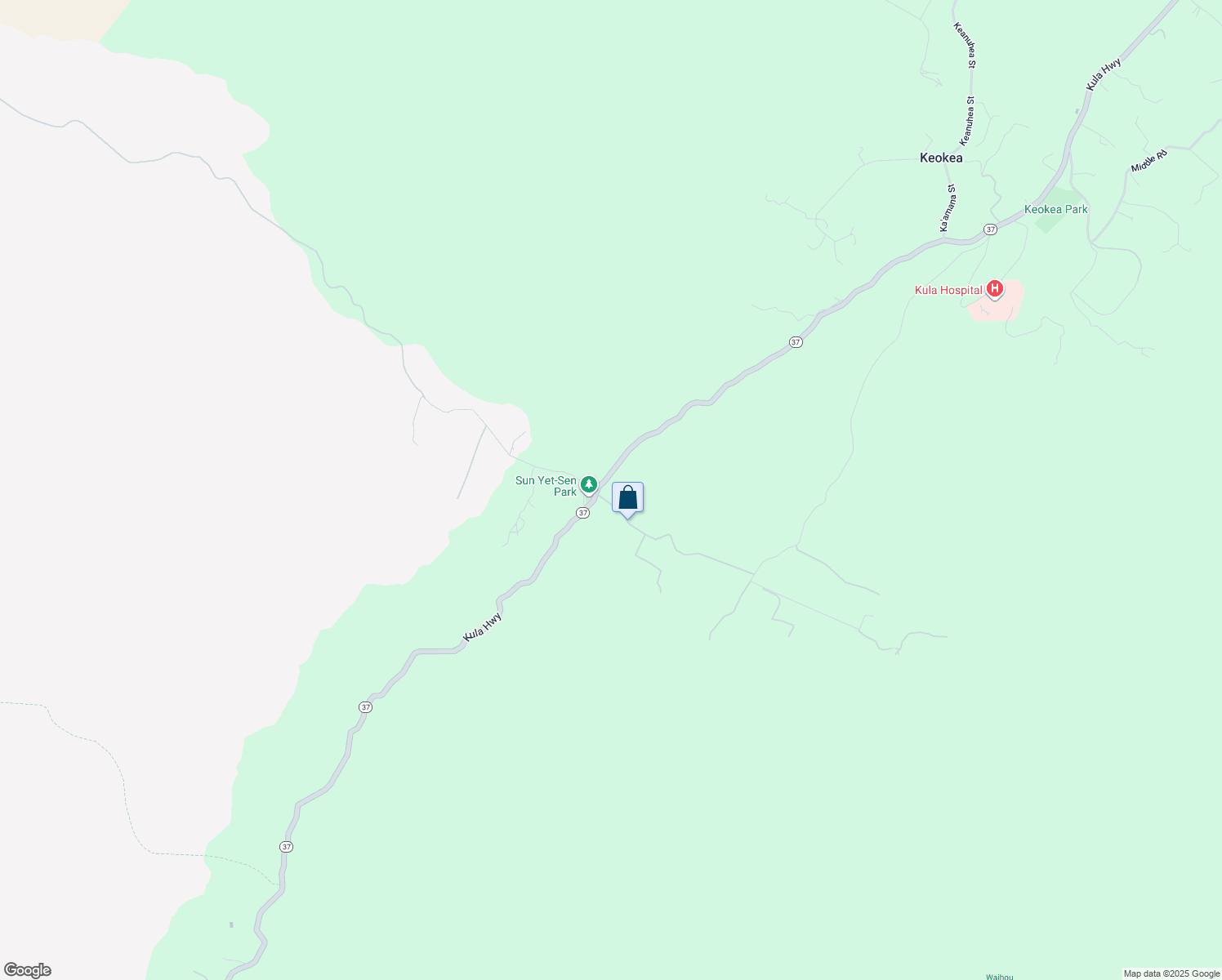 map of restaurants, bars, coffee shops, grocery stores, and more near 10-875 Kula Highway in Kula