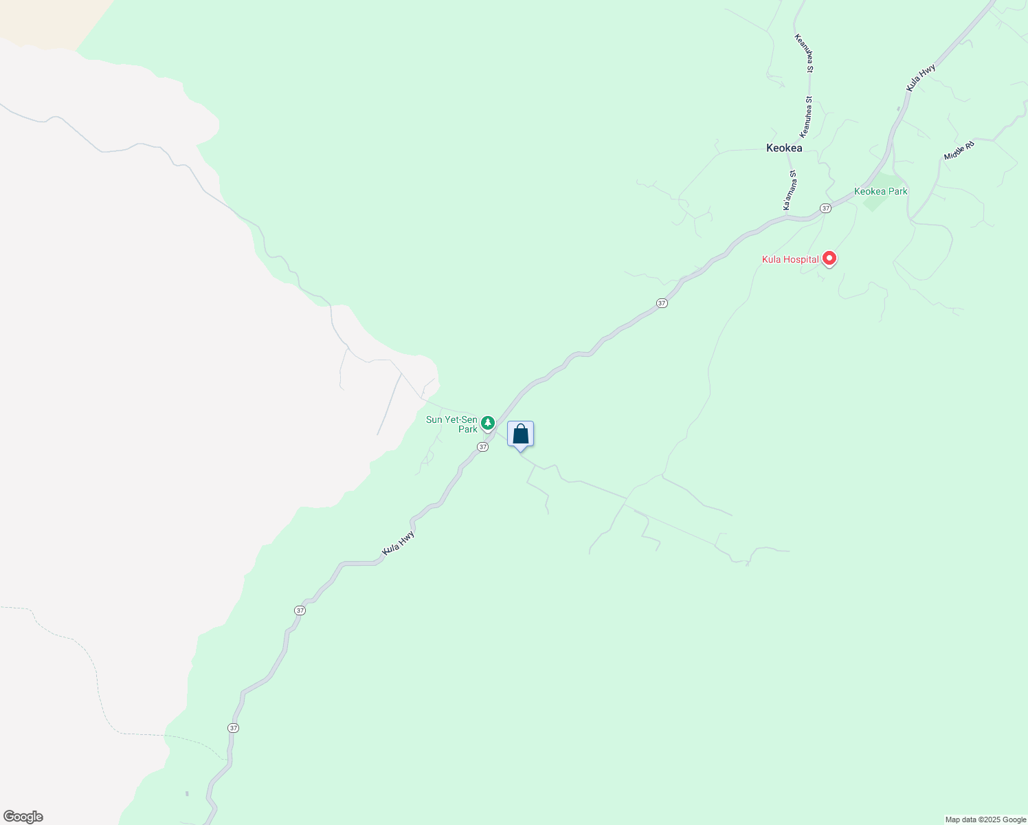 map of restaurants, bars, coffee shops, grocery stores, and more near 10-855 Kula Highway in Kula