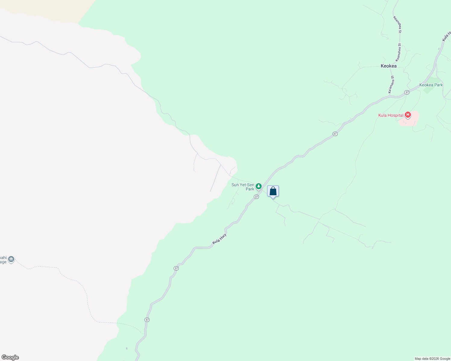 map of restaurants, bars, coffee shops, grocery stores, and more near 337 Kealakapu Road in Kula