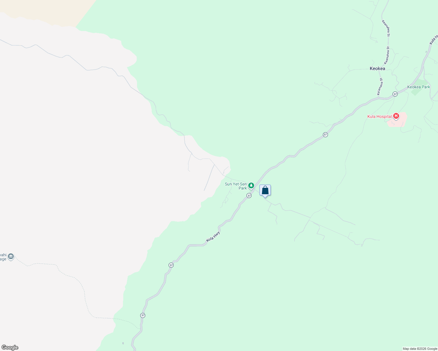 map of restaurants, bars, coffee shops, grocery stores, and more near 337 Kealakapu Road in Kula