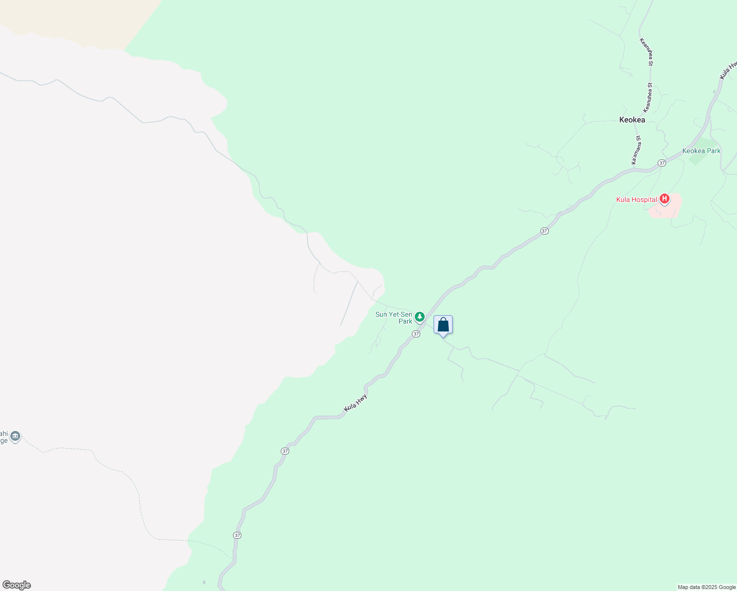 map of restaurants, bars, coffee shops, grocery stores, and more near Kealakapu Road in Maui County
