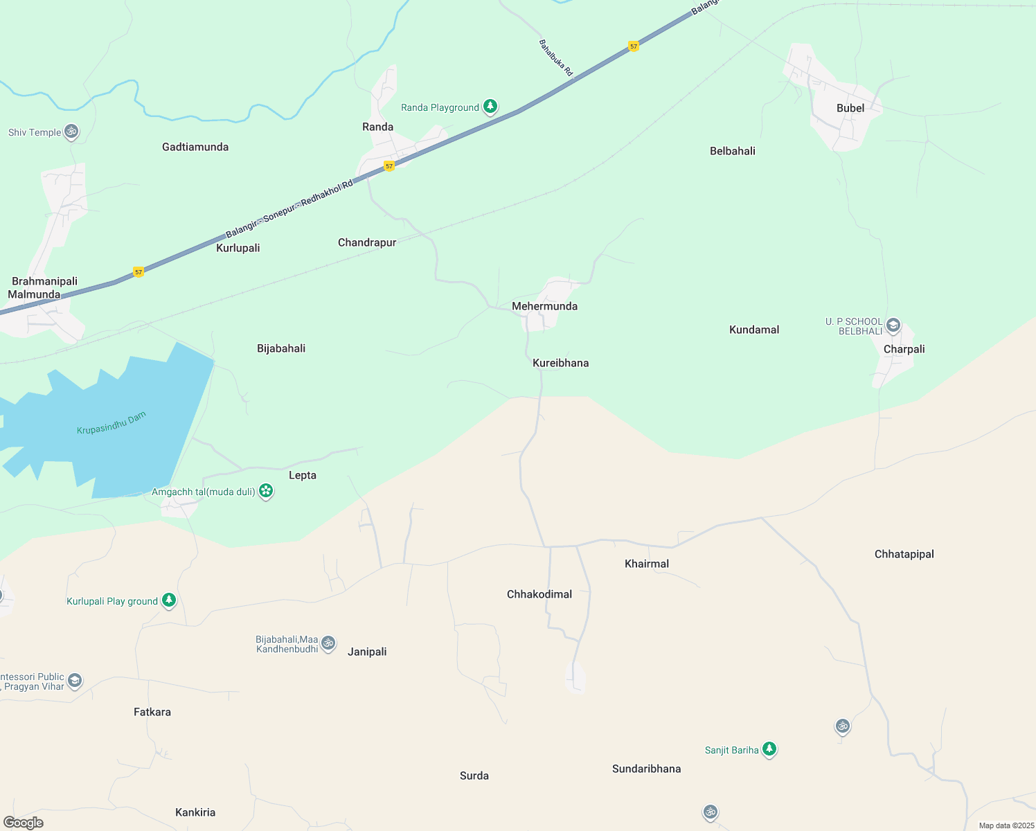 map of restaurants, bars, coffee shops, grocery stores, and more near in Bhaler