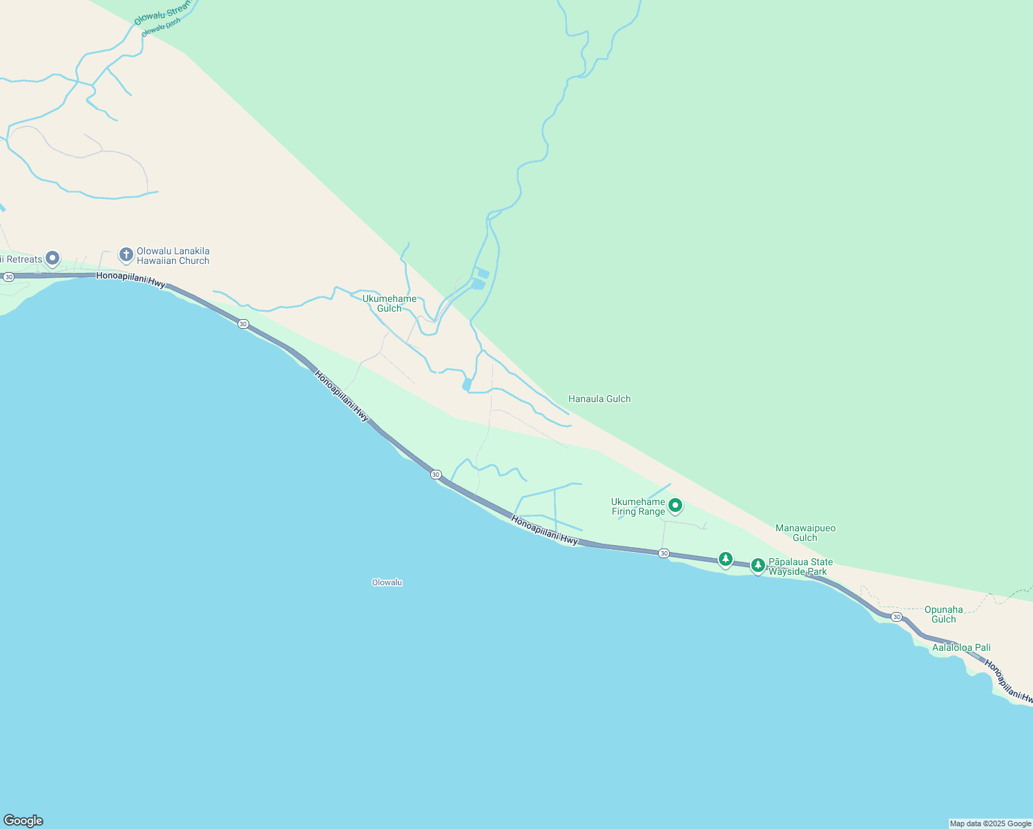 map of restaurants, bars, coffee shops, grocery stores, and more near 302 Paeki'i Place in Lahaina
