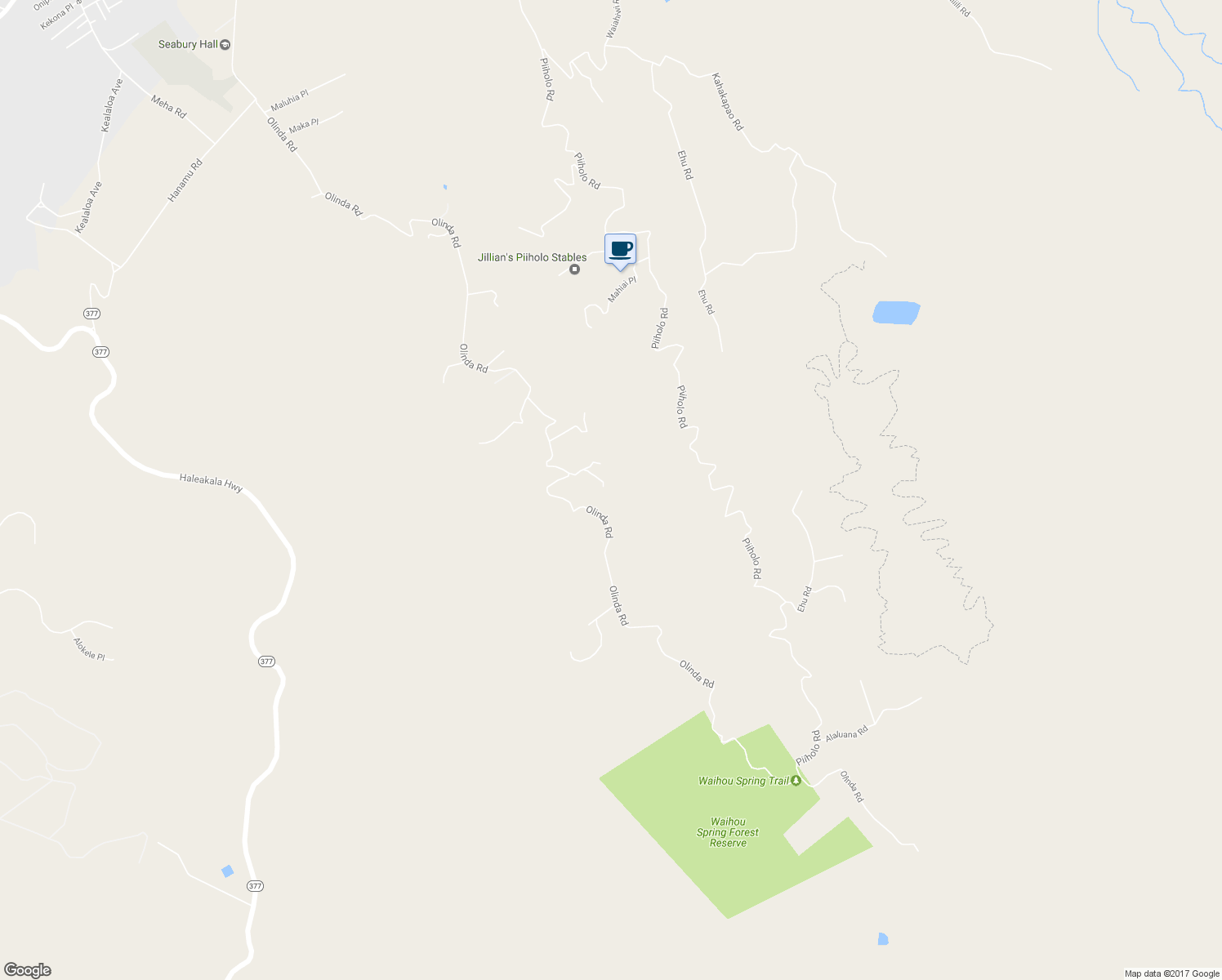 map of restaurants, bars, coffee shops, grocery stores, and more near 70 Lumahai Place in Makawao