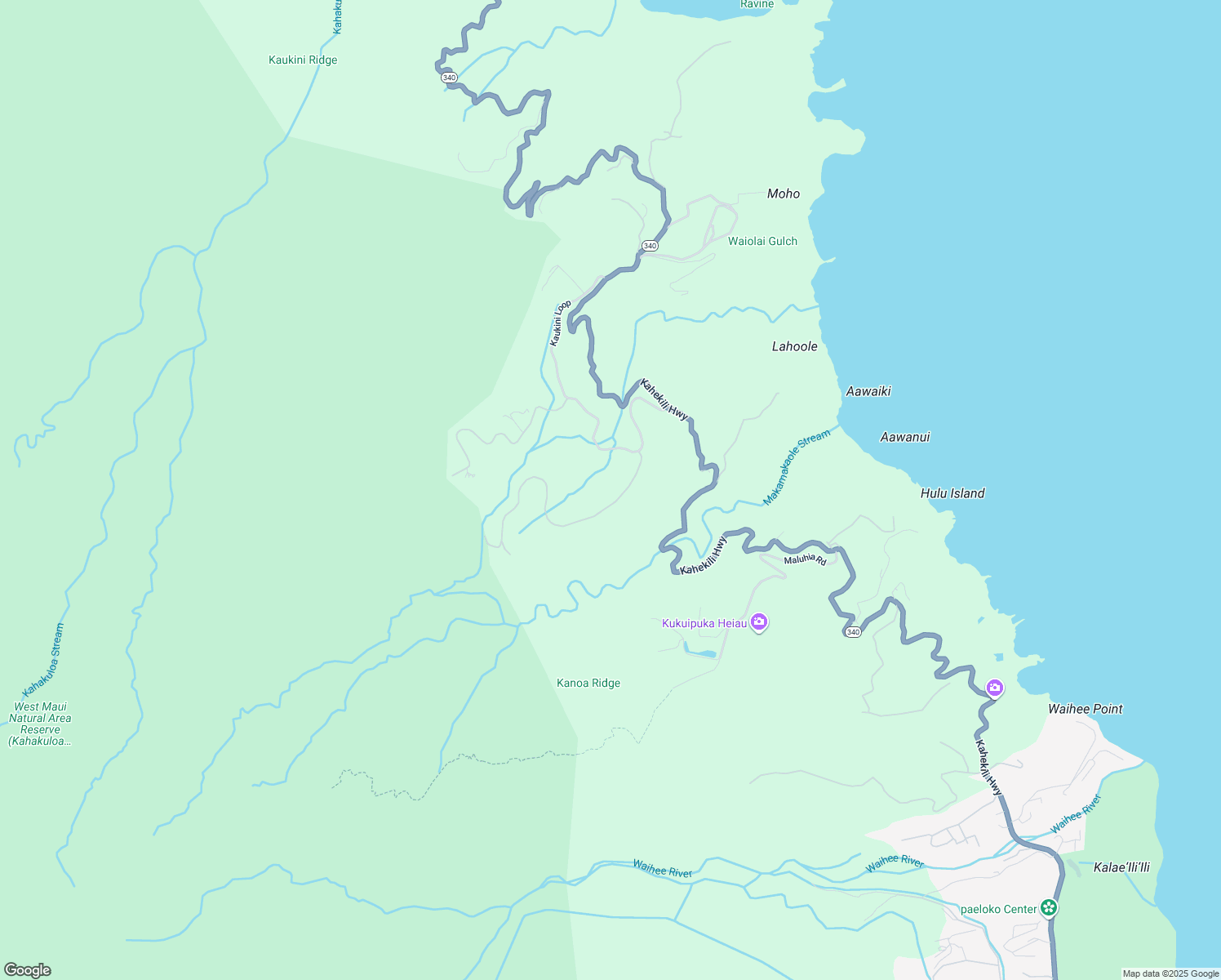 map of restaurants, bars, coffee shops, grocery stores, and more near 26 Lahaole Place in Wailuku