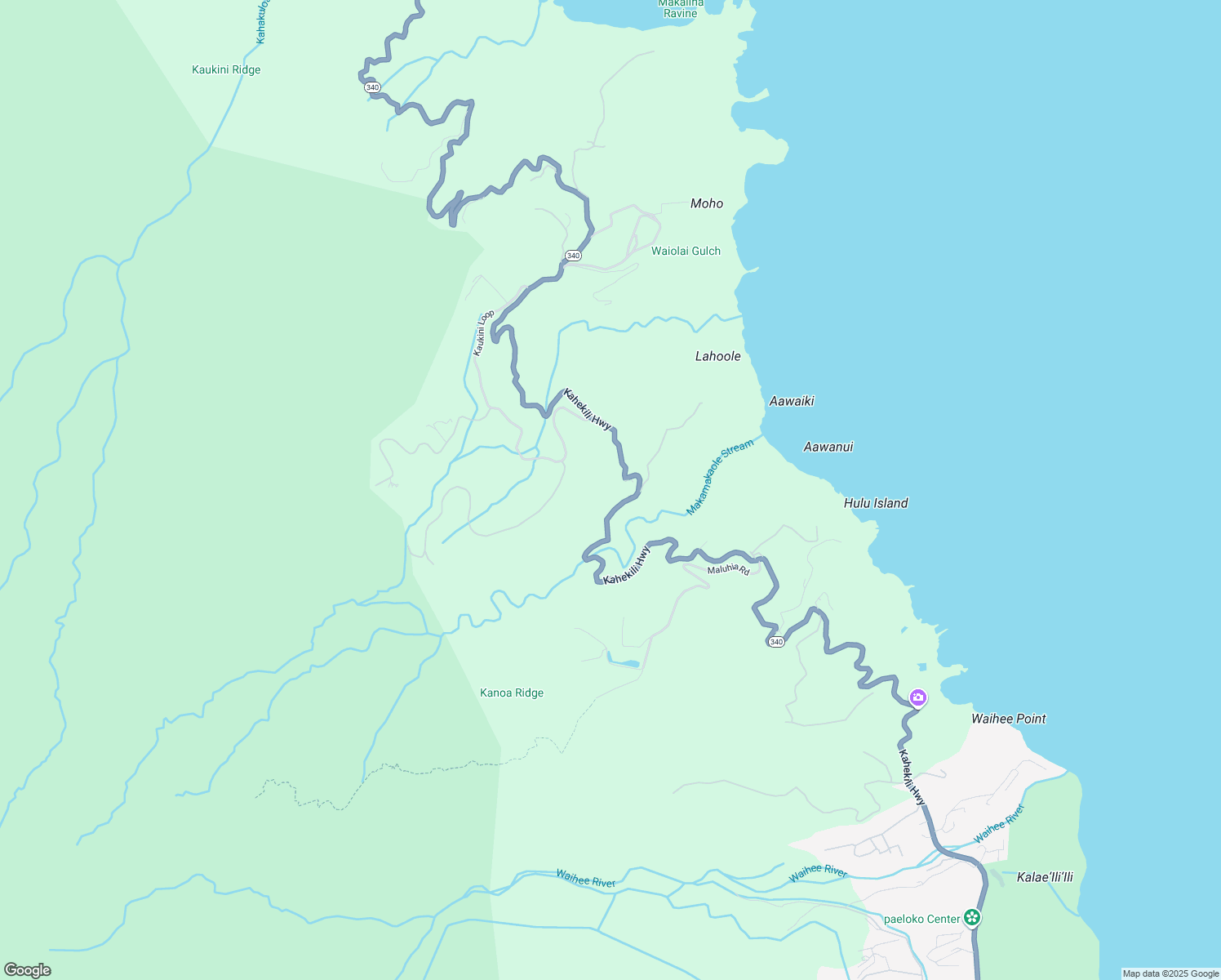 map of restaurants, bars, coffee shops, grocery stores, and more near 31 Lahaole Place in Wailuku
