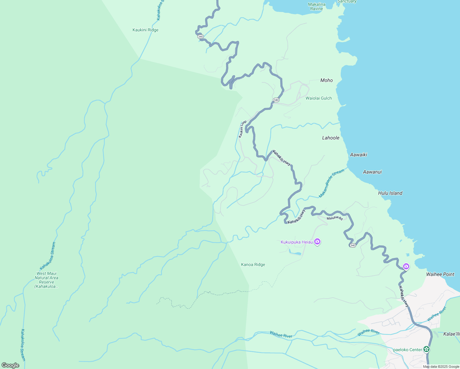 map of restaurants, bars, coffee shops, grocery stores, and more near 98 Lahaole Place in Wailuku