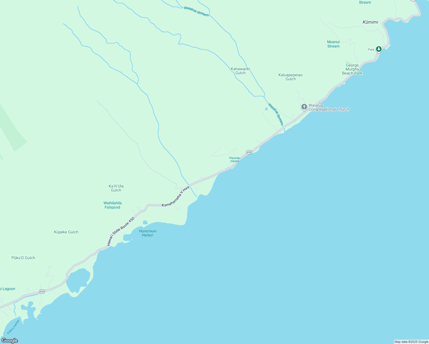 map of restaurants, bars, coffee shops, grocery stores, and more near 9837 Kamehameha V Highway in Kaunakakai