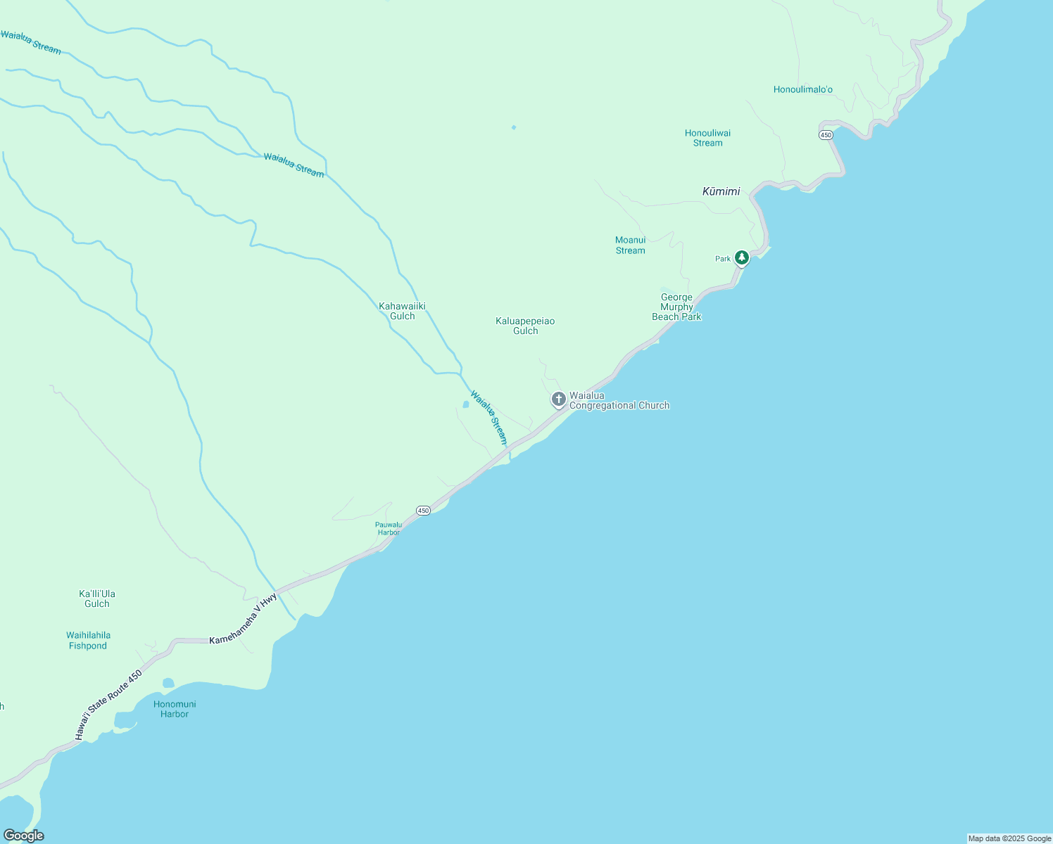 map of restaurants, bars, coffee shops, grocery stores, and more near 10-351 Kamehameha V Highway in Kaunakakai