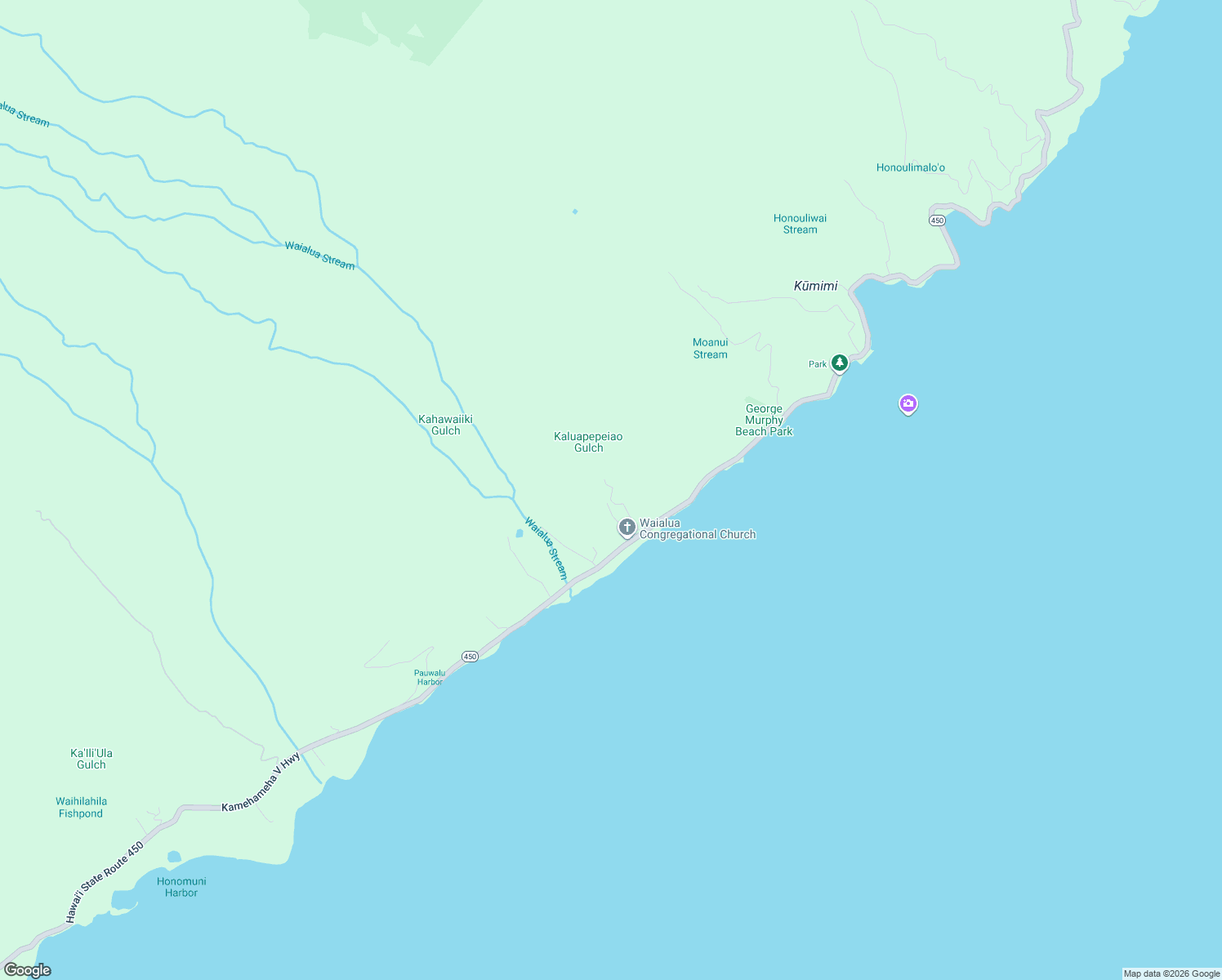 map of restaurants, bars, coffee shops, grocery stores, and more near 10-469 Kamehameha V Highway in Kaunakakai