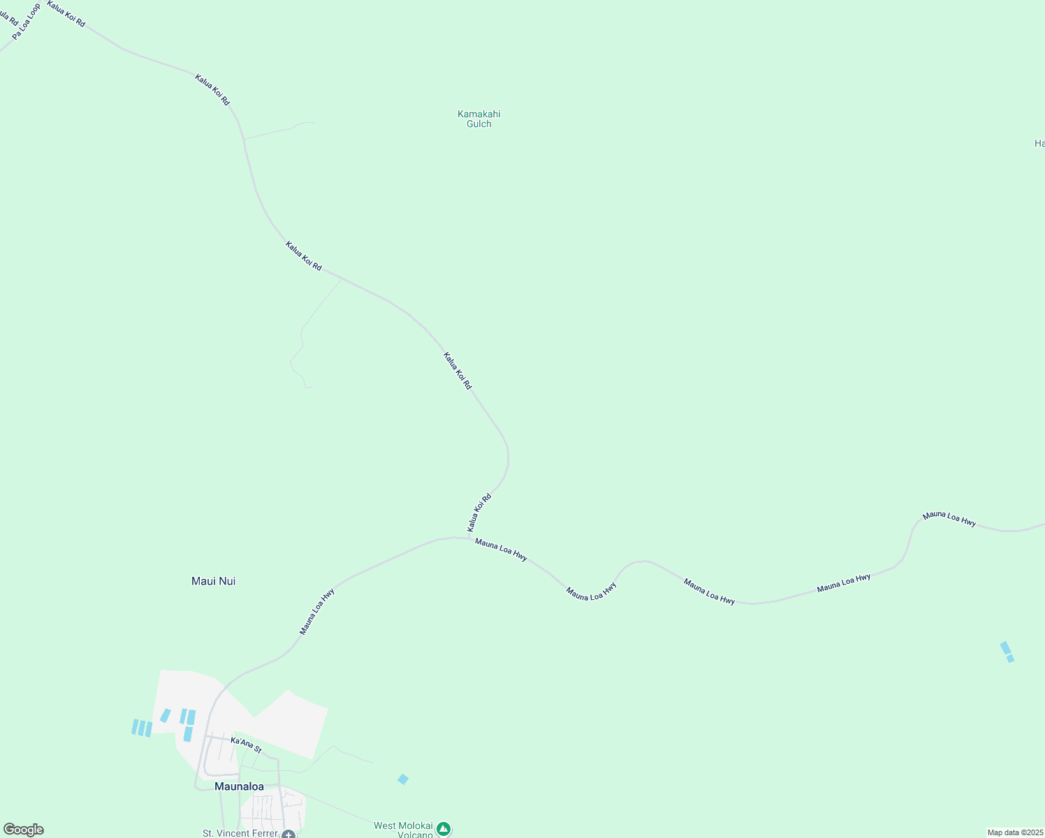 map of restaurants, bars, coffee shops, grocery stores, and more near Kalua Koi Road in Maui County