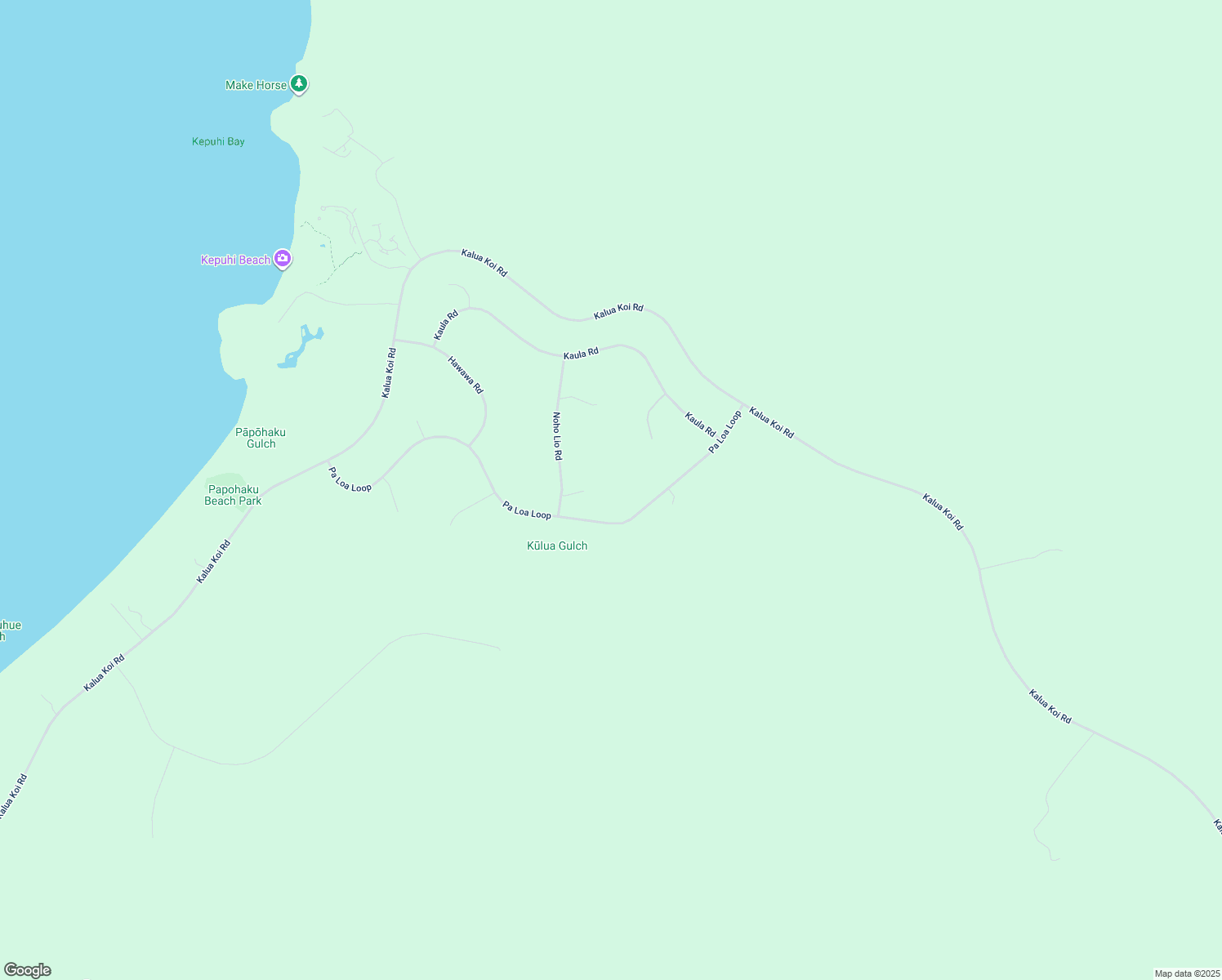 map of restaurants, bars, coffee shops, grocery stores, and more near 0 Pa Loa Loop in Maunaloa
