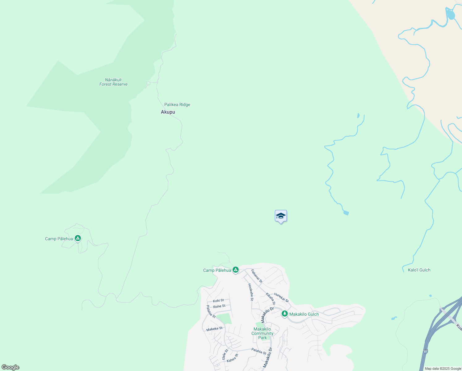 map of restaurants, bars, coffee shops, grocery stores, and more near Palehua Road in Kapolei