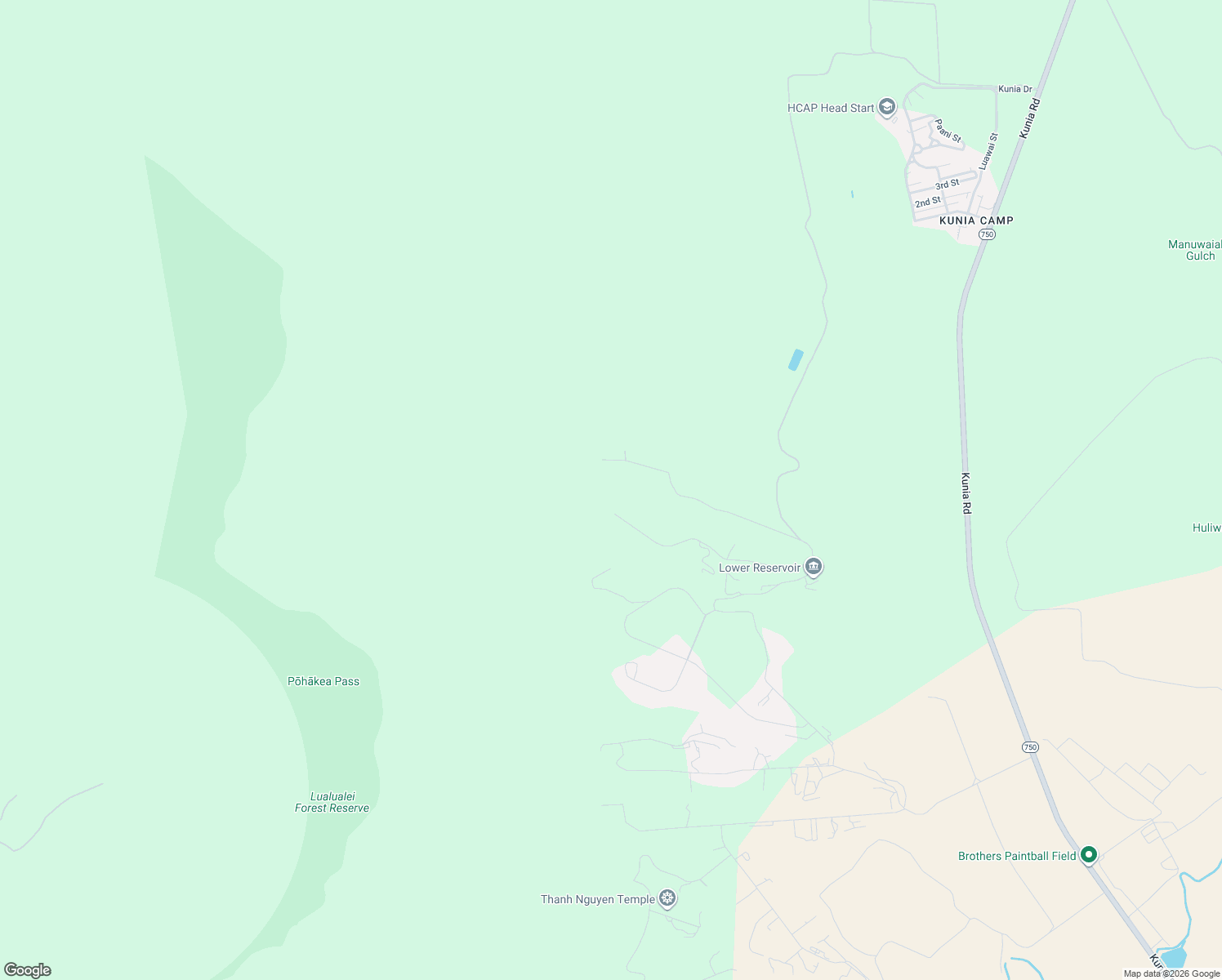 map of restaurants, bars, coffee shops, grocery stores, and more near Unnamed Road in Waipahu