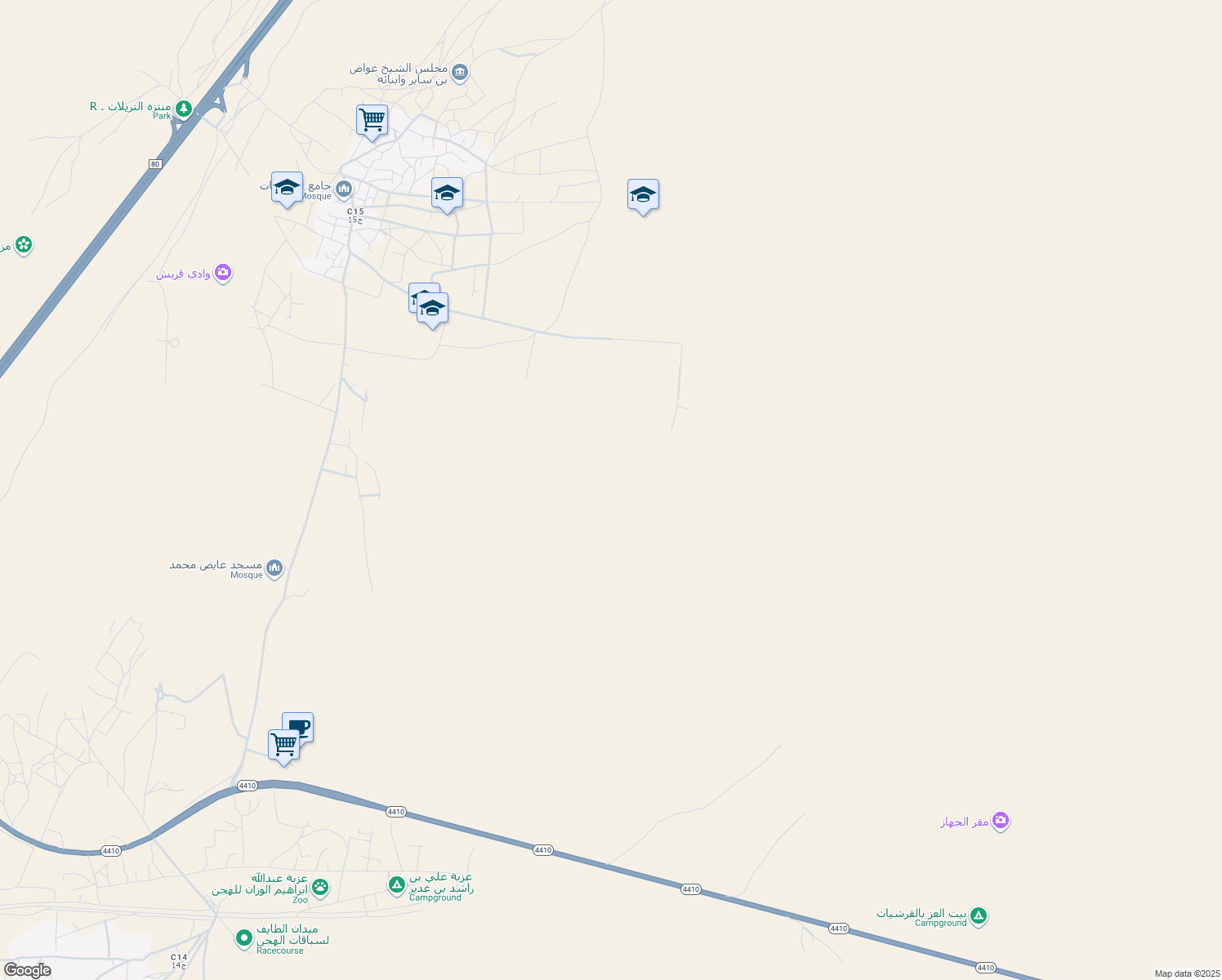 map of restaurants, bars, coffee shops, grocery stores, and more near in 