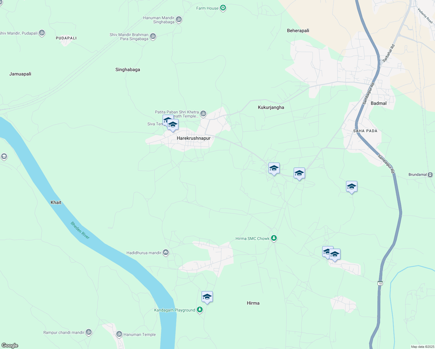 map of restaurants, bars, coffee shops, grocery stores, and more near in Singhabaga
