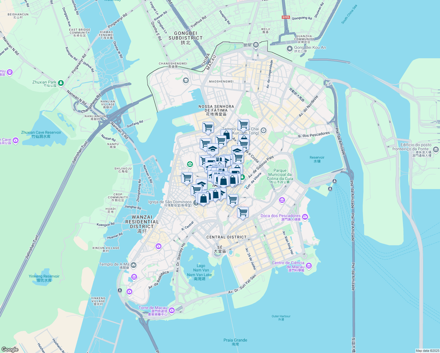 map of restaurants, bars, coffee shops, grocery stores, and more near in 