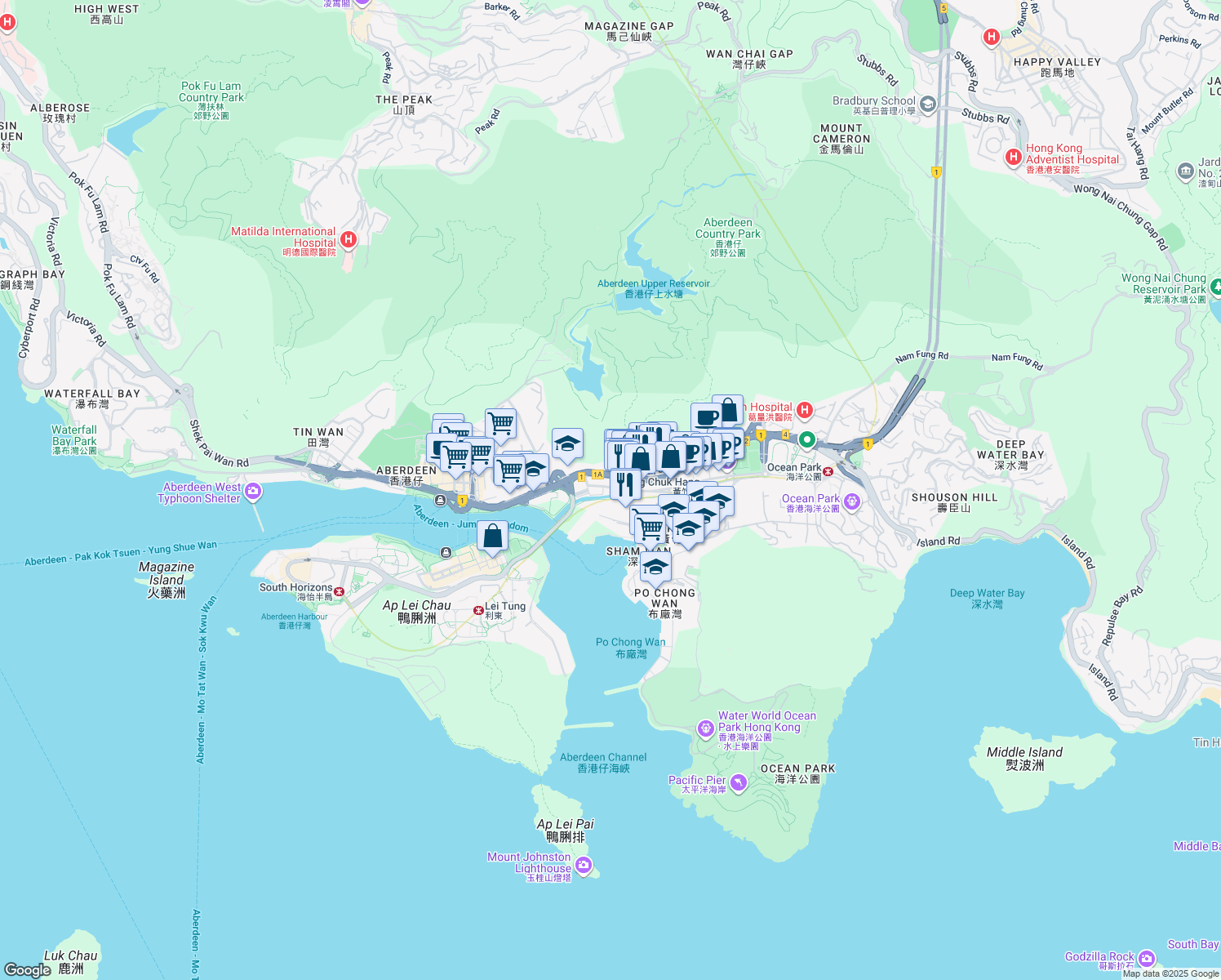 map of restaurants, bars, coffee shops, grocery stores, and more near in 