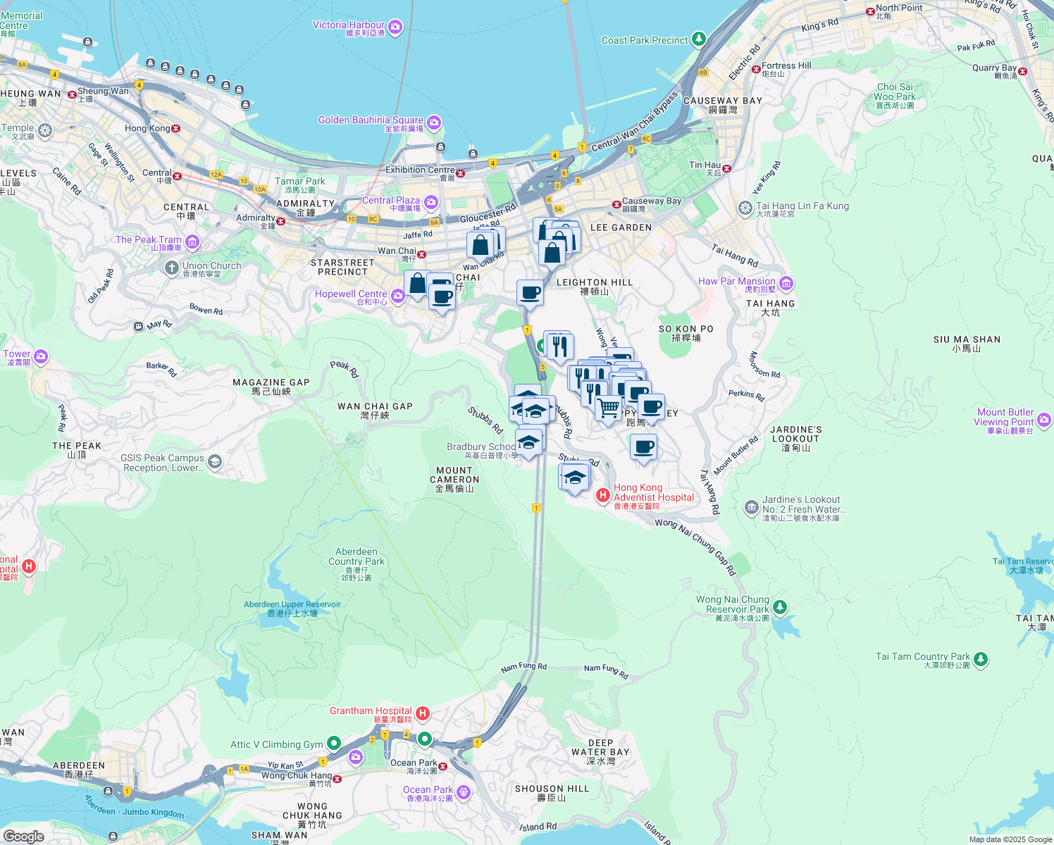 map of restaurants, bars, coffee shops, grocery stores, and more near in 
