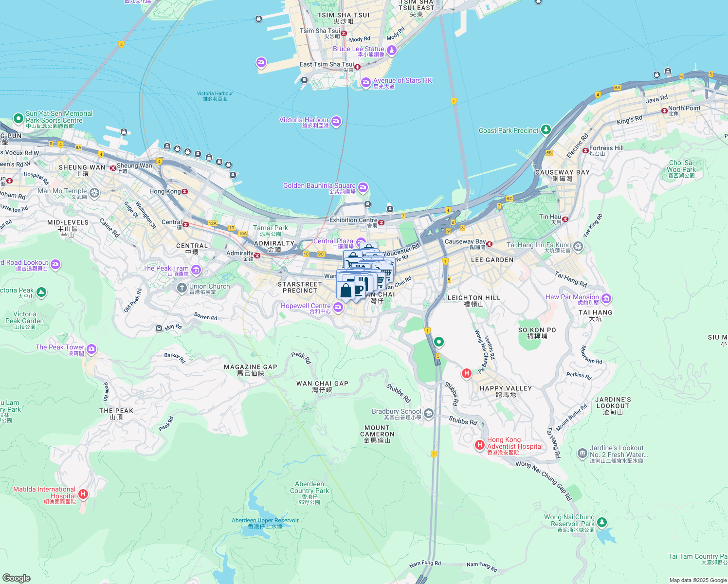 map of restaurants, bars, coffee shops, grocery stores, and more near in 