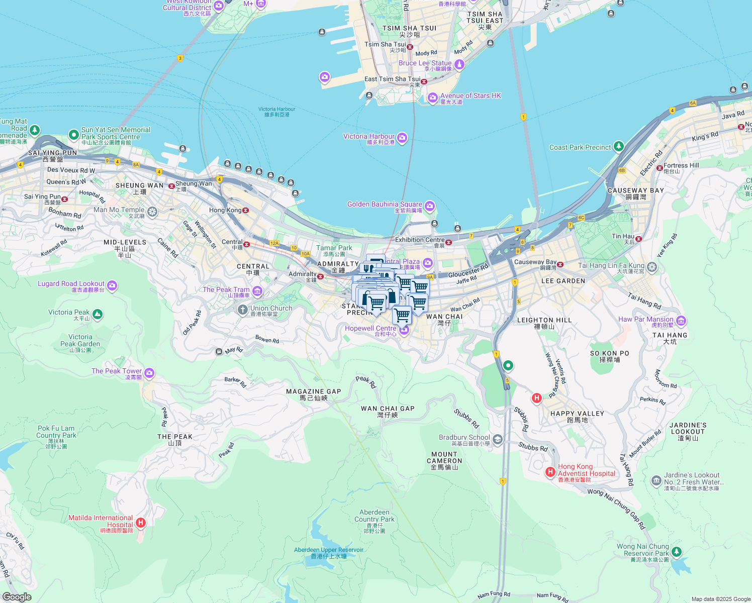 map of restaurants, bars, coffee shops, grocery stores, and more near in 