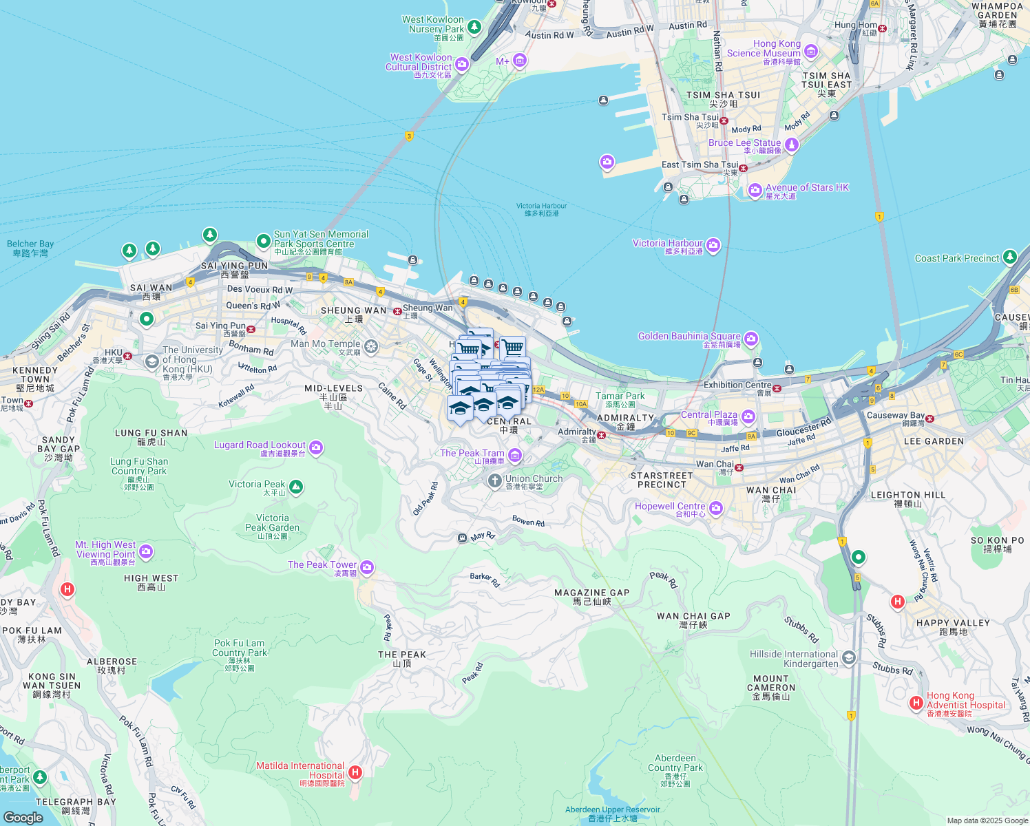 map of restaurants, bars, coffee shops, grocery stores, and more near in 