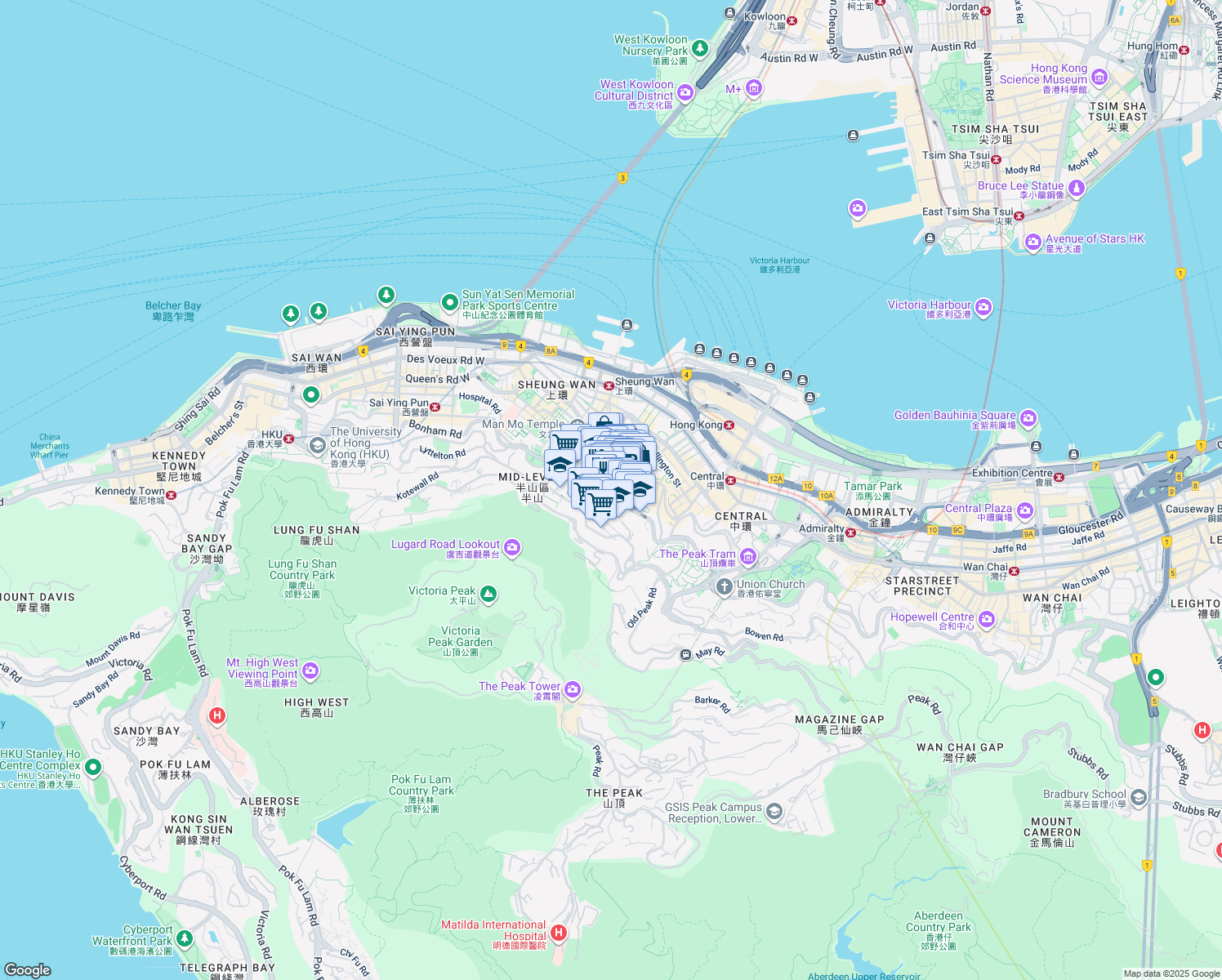 map of restaurants, bars, coffee shops, grocery stores, and more near in 