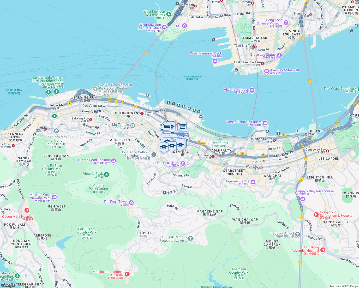 map of restaurants, bars, coffee shops, grocery stores, and more near in 