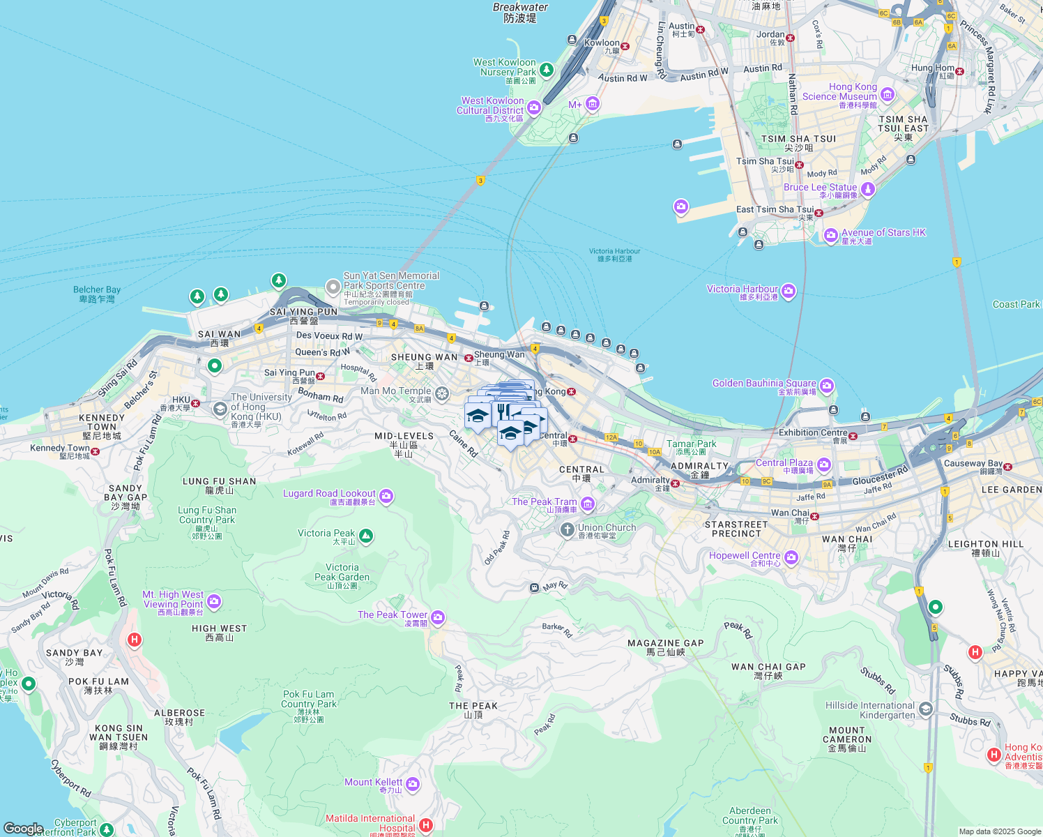 map of restaurants, bars, coffee shops, grocery stores, and more near in 