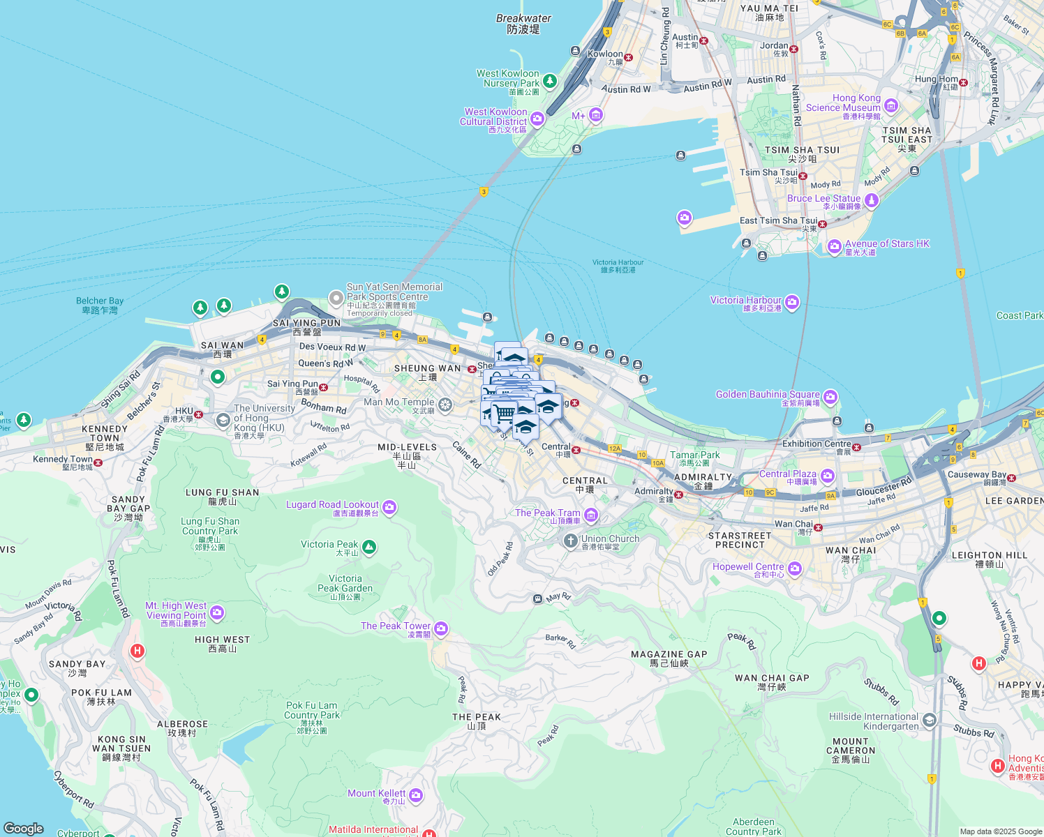 map of restaurants, bars, coffee shops, grocery stores, and more near in 