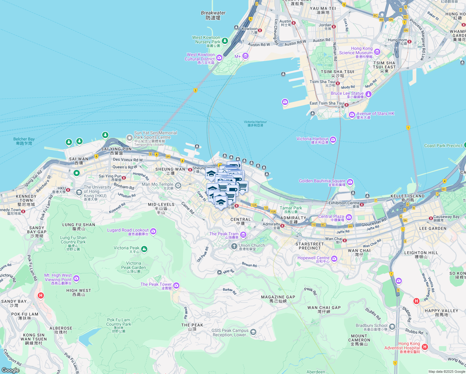 map of restaurants, bars, coffee shops, grocery stores, and more near in 