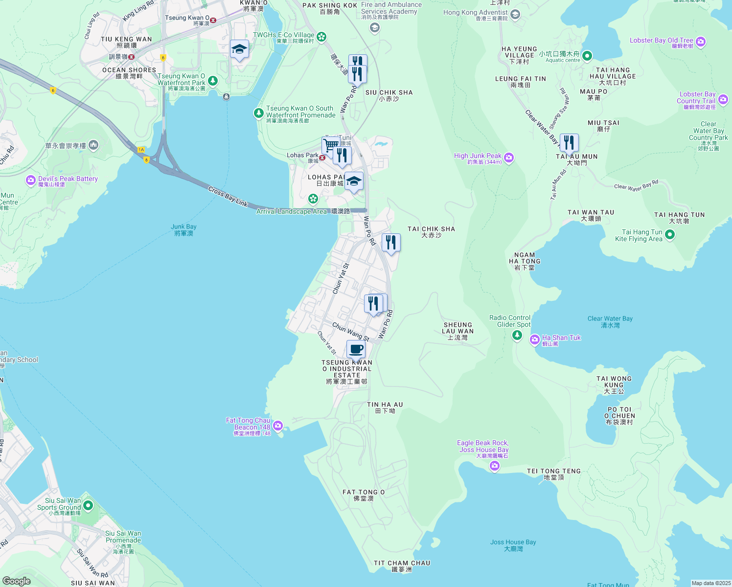 map of restaurants, bars, coffee shops, grocery stores, and more near in 