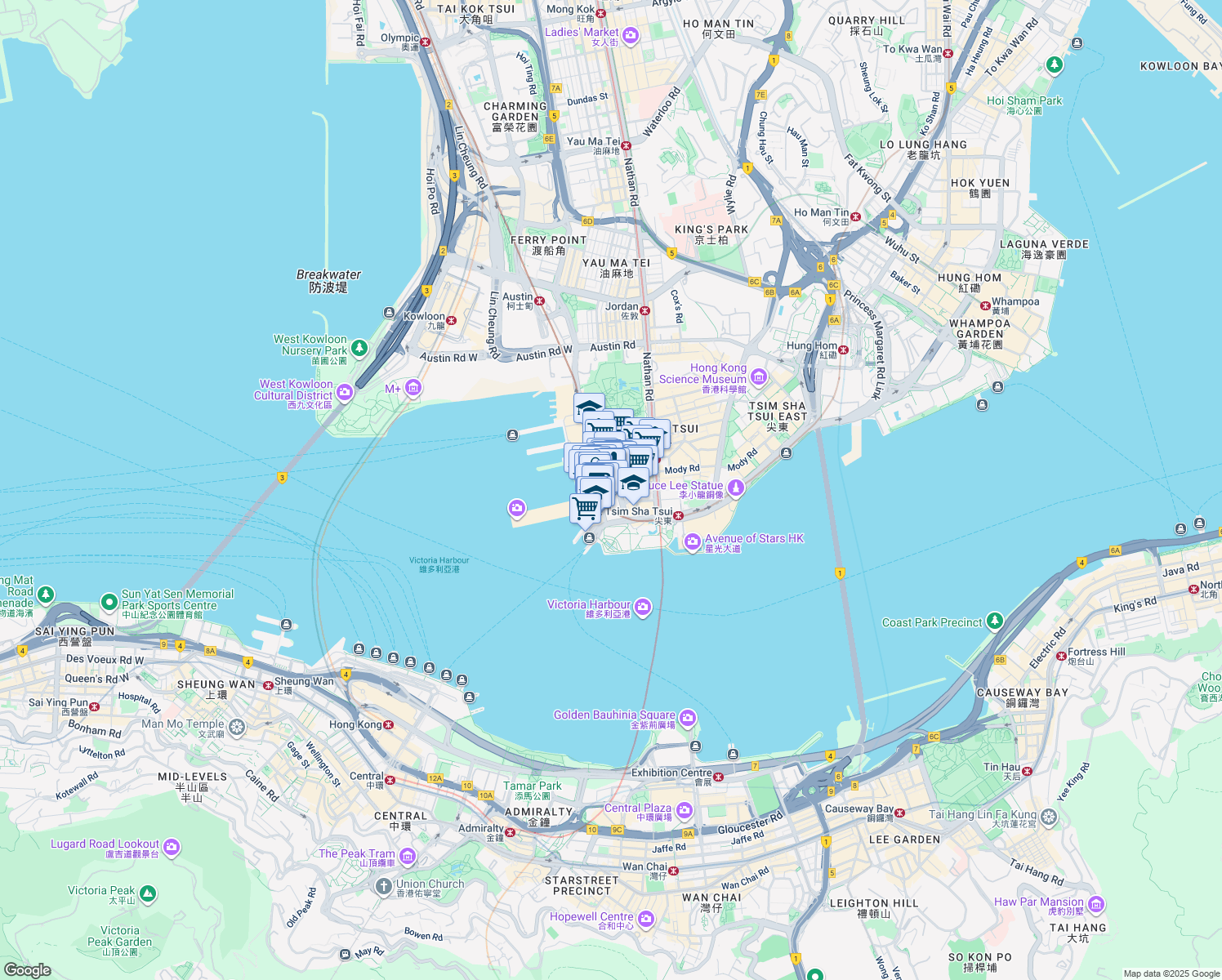 map of restaurants, bars, coffee shops, grocery stores, and more near in 