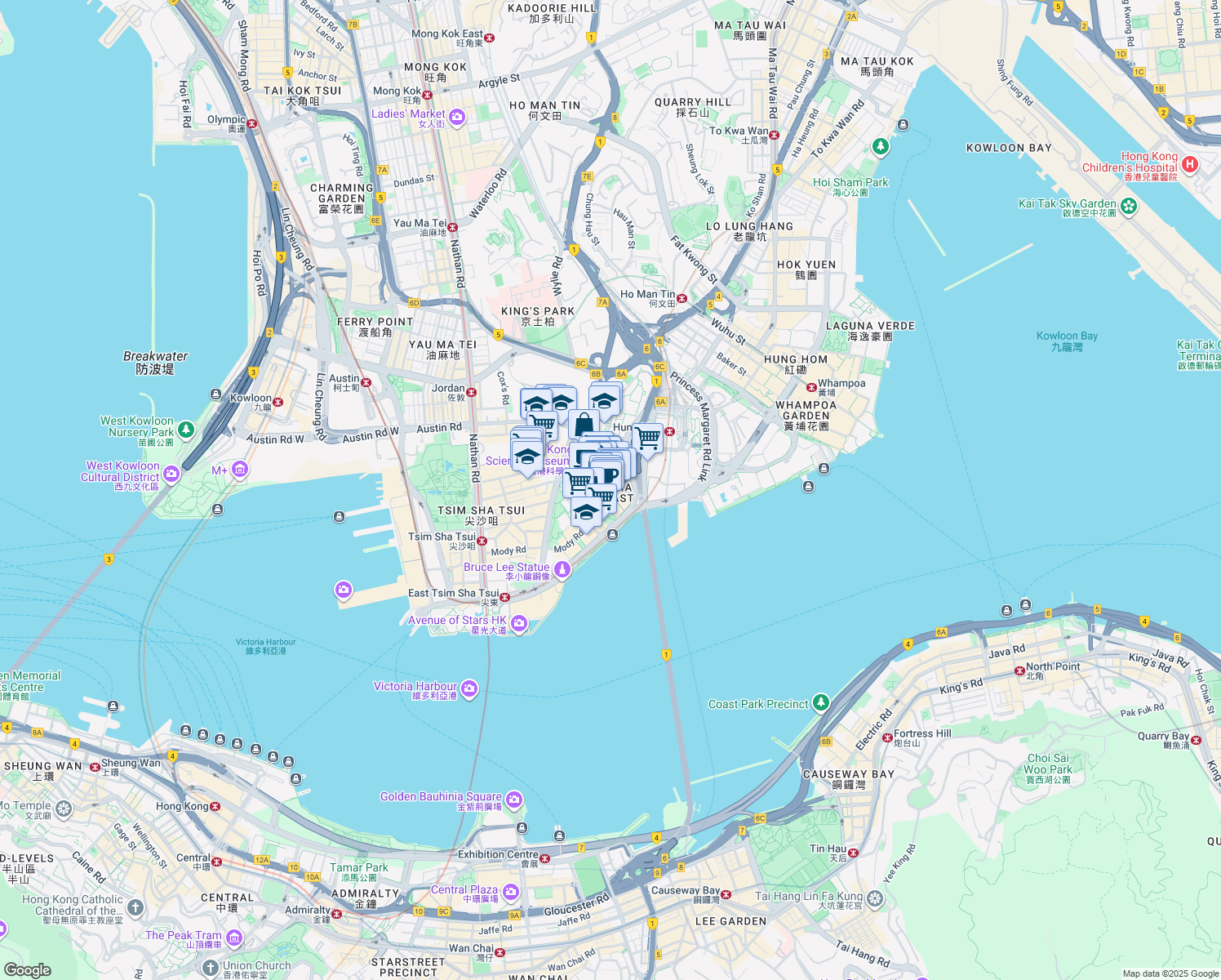 map of restaurants, bars, coffee shops, grocery stores, and more near in 