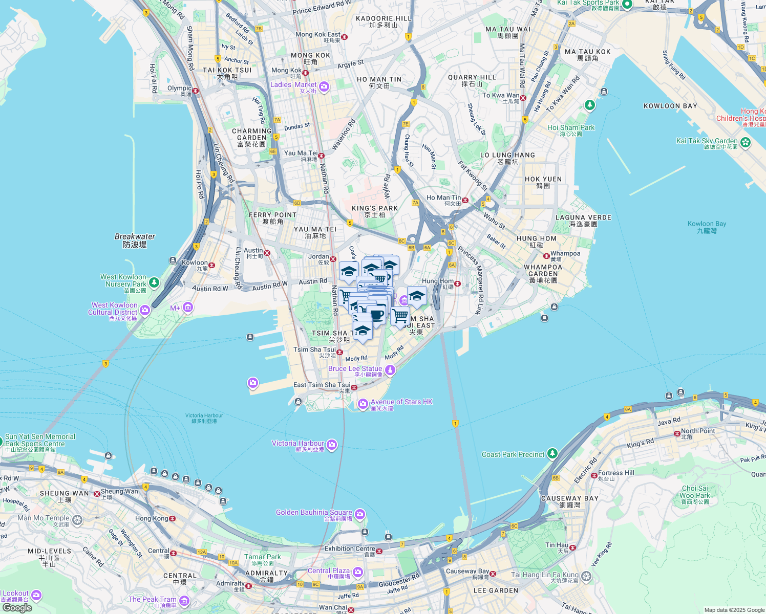 map of restaurants, bars, coffee shops, grocery stores, and more near in 