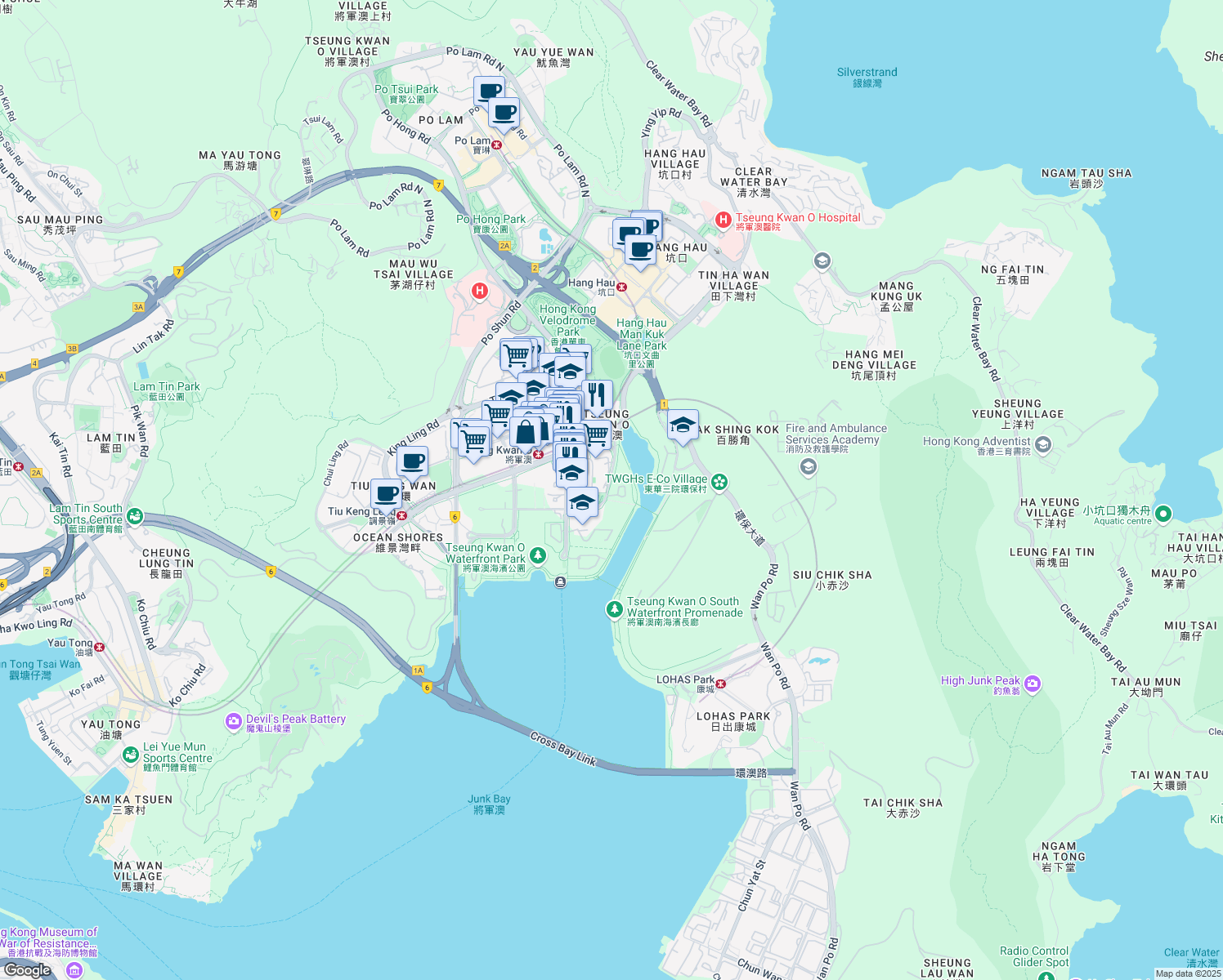 map of restaurants, bars, coffee shops, grocery stores, and more near in 