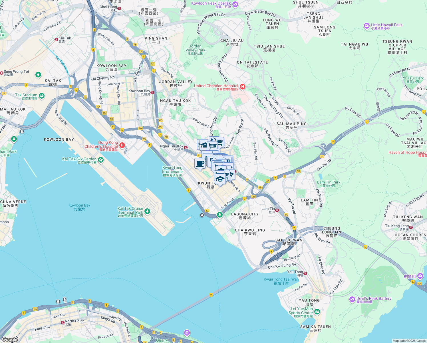 map of restaurants, bars, coffee shops, grocery stores, and more near in 