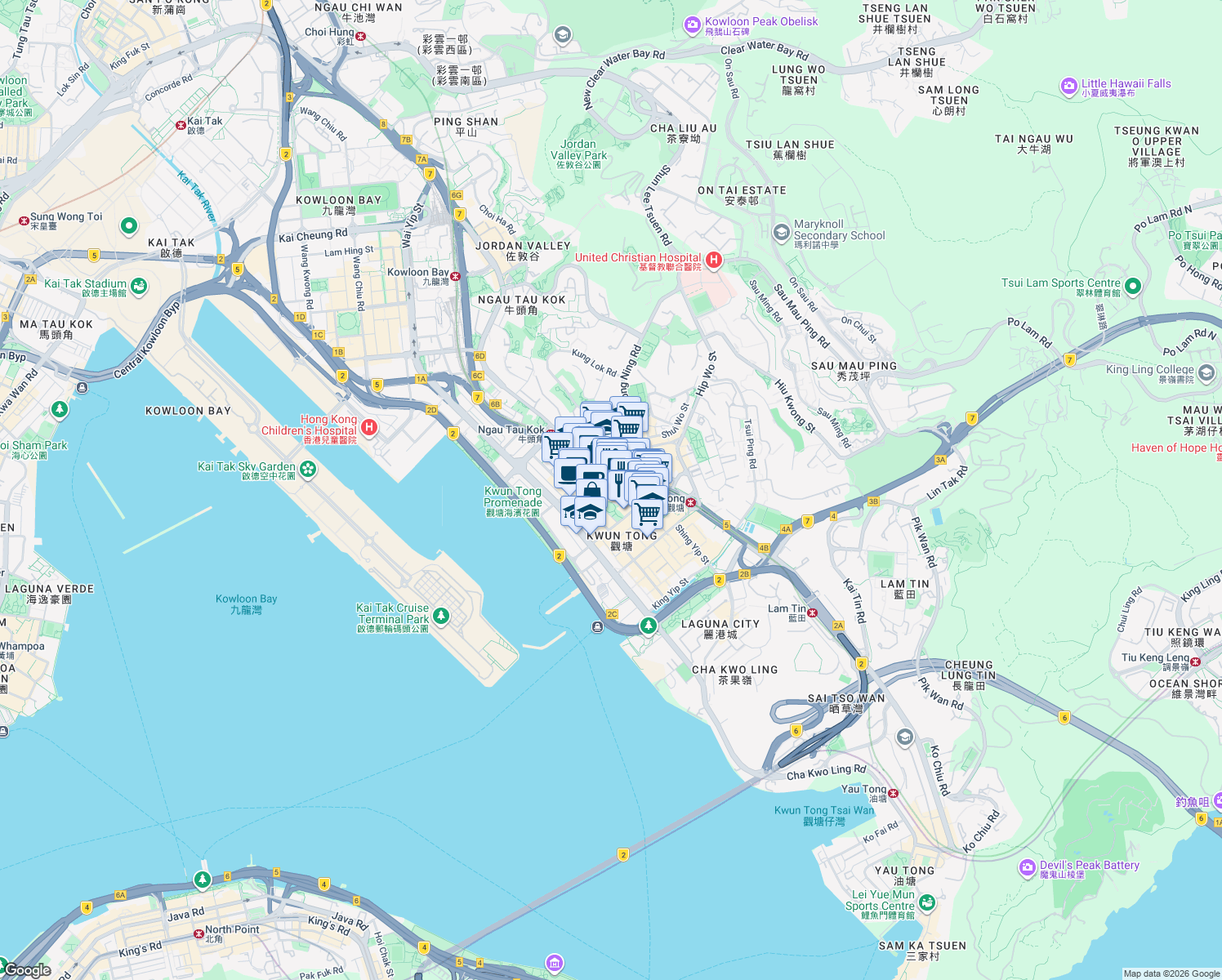 map of restaurants, bars, coffee shops, grocery stores, and more near in 