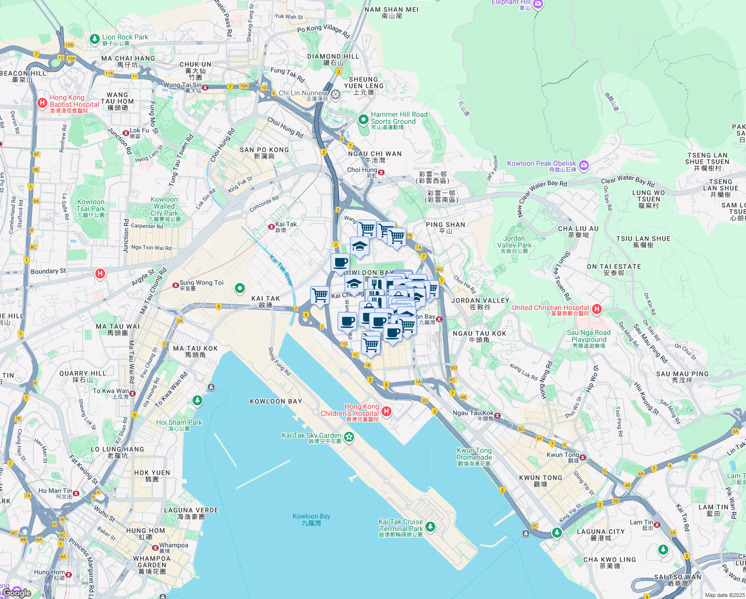 map of restaurants, bars, coffee shops, grocery stores, and more near in 