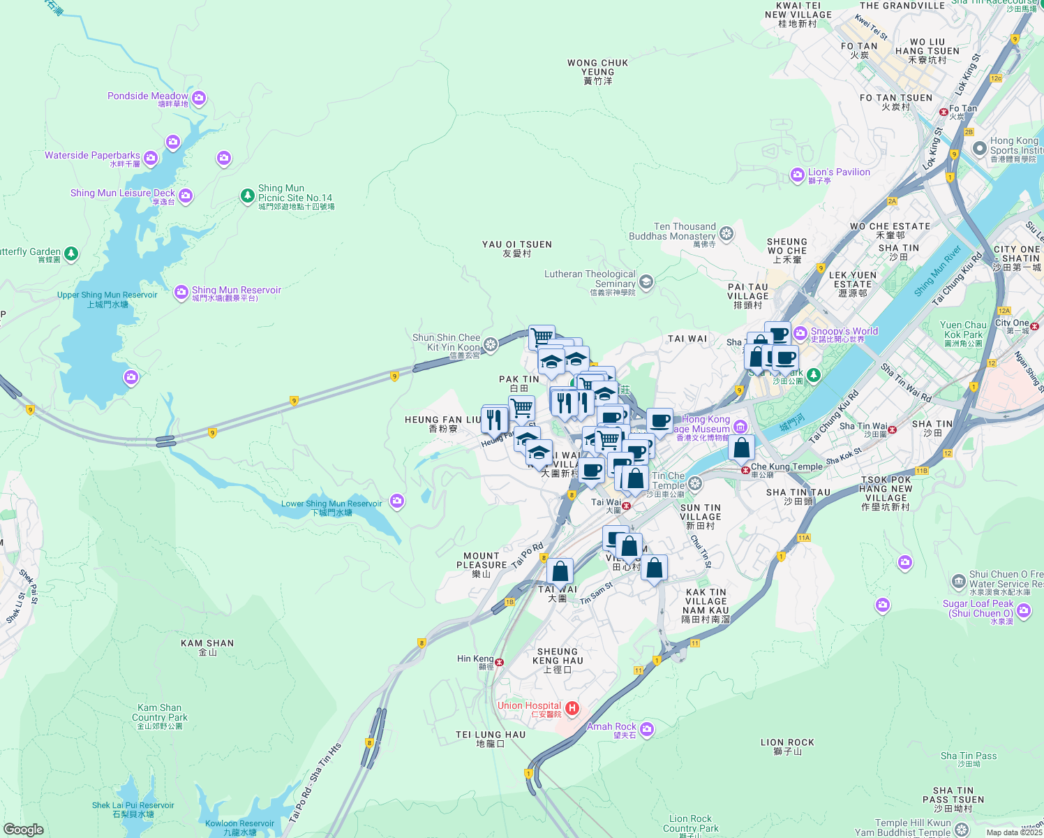 map of restaurants, bars, coffee shops, grocery stores, and more near in 