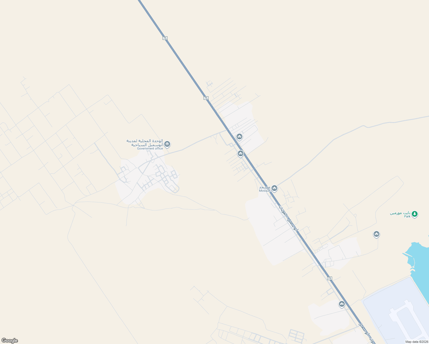 map of restaurants, bars, coffee shops, grocery stores, and more near in Abu Simbel