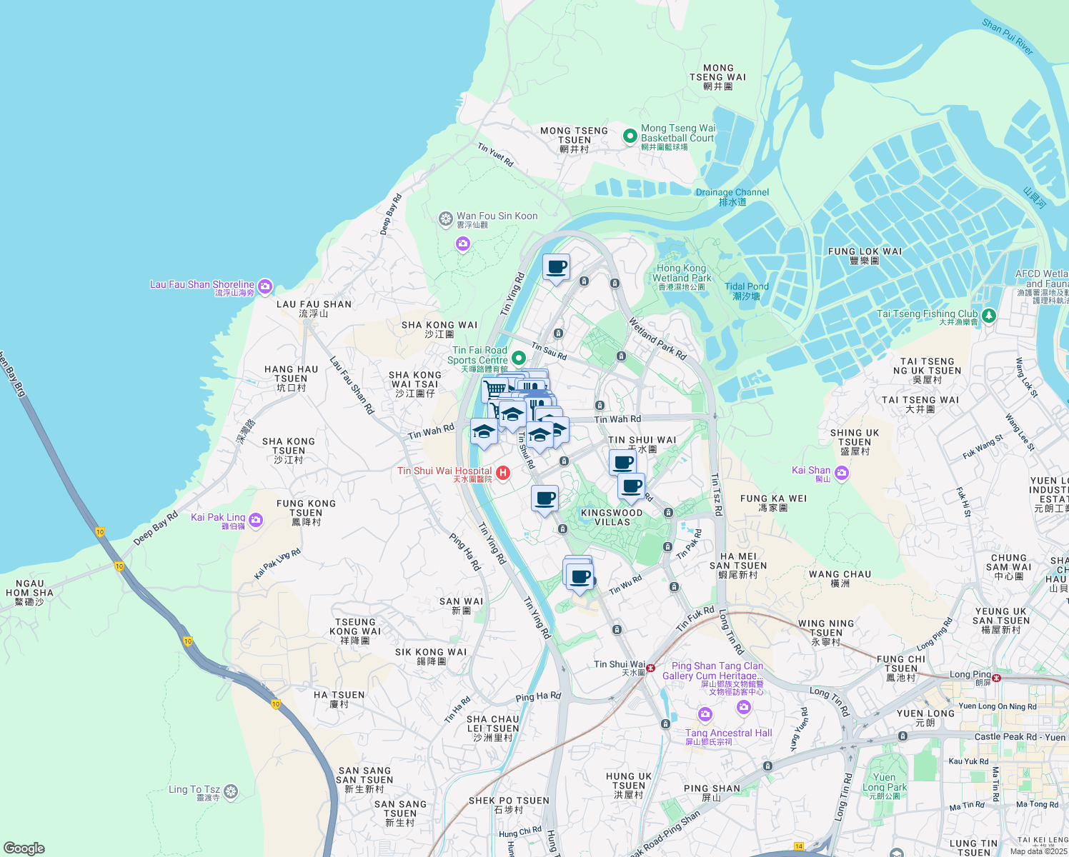 map of restaurants, bars, coffee shops, grocery stores, and more near in 