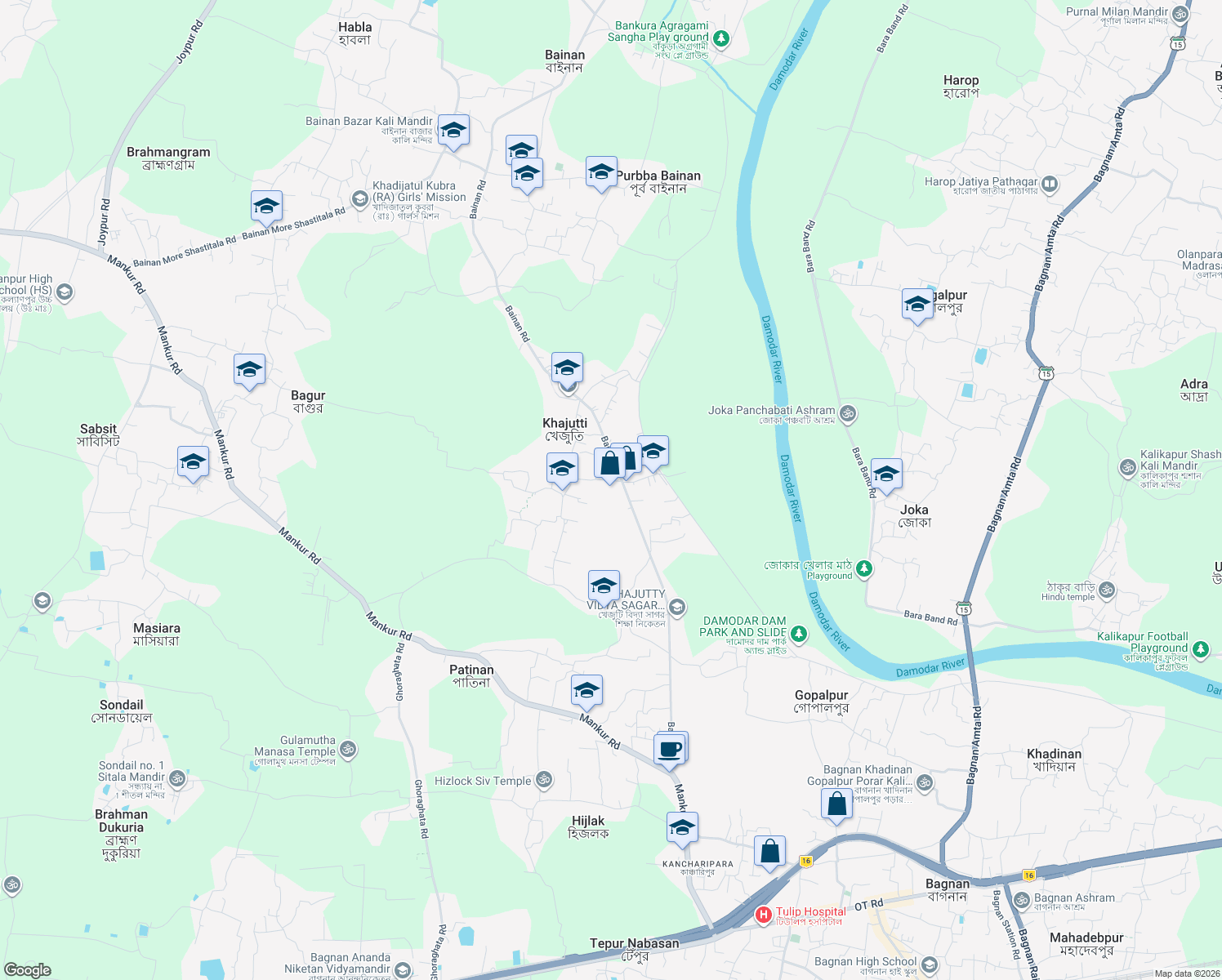 map of restaurants, bars, coffee shops, grocery stores, and more near in Bagnan