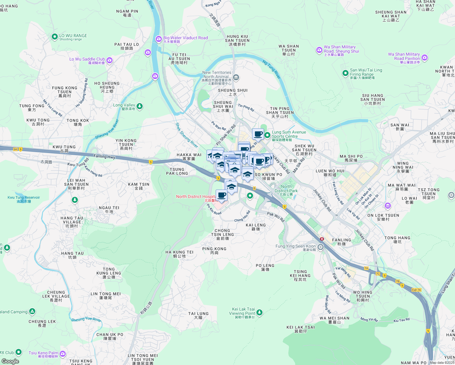 map of restaurants, bars, coffee shops, grocery stores, and more near in 
