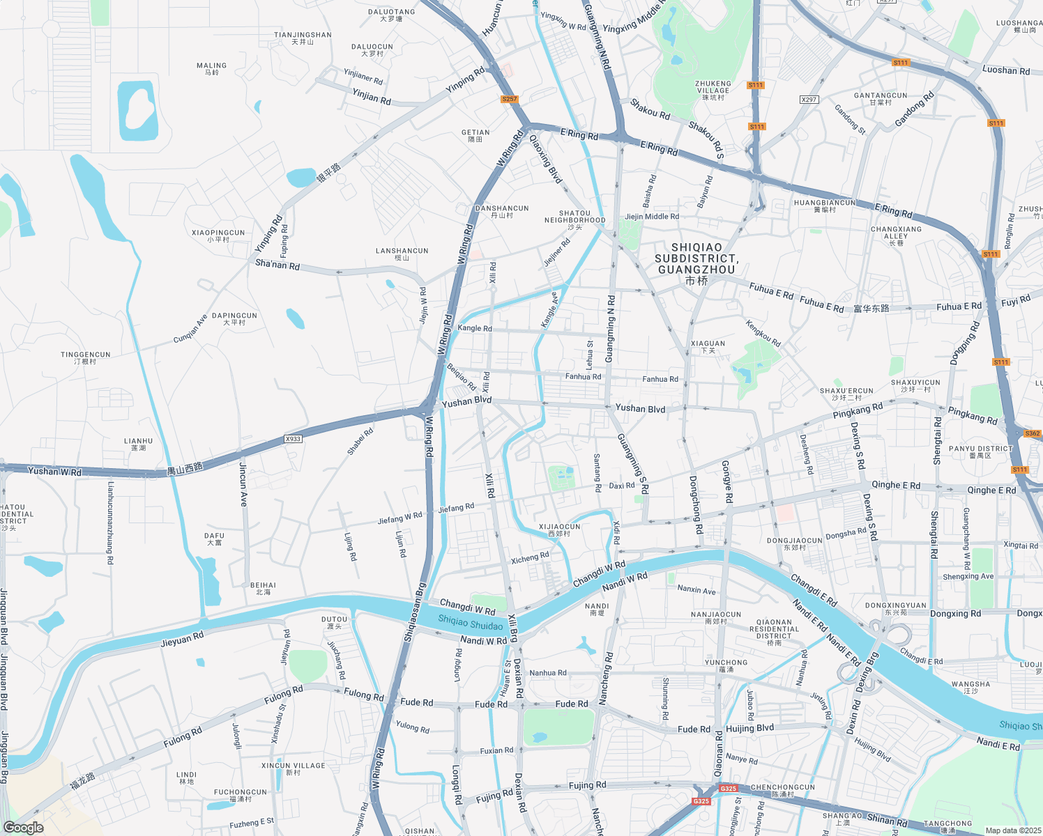 map of restaurants, bars, coffee shops, grocery stores, and more near 16 Hua Bao Da Jie in Guang Zhou Shi