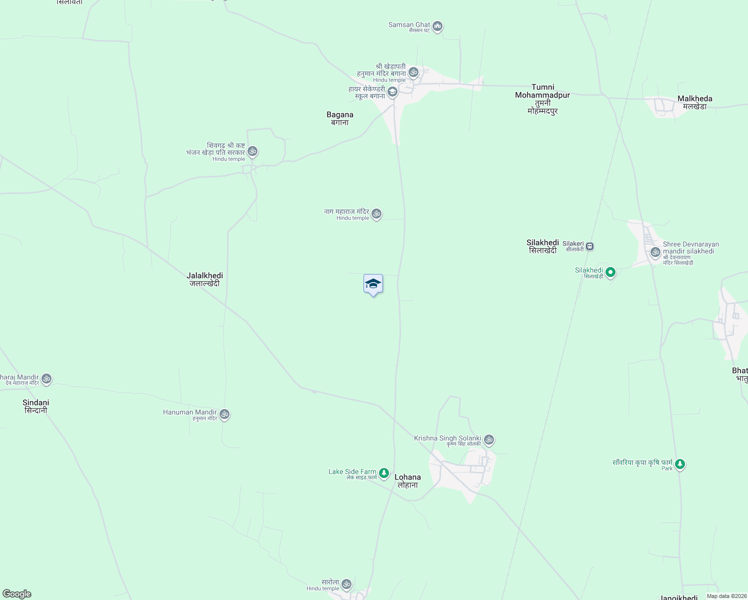 map of restaurants, bars, coffee shops, grocery stores, and more near in Dewas